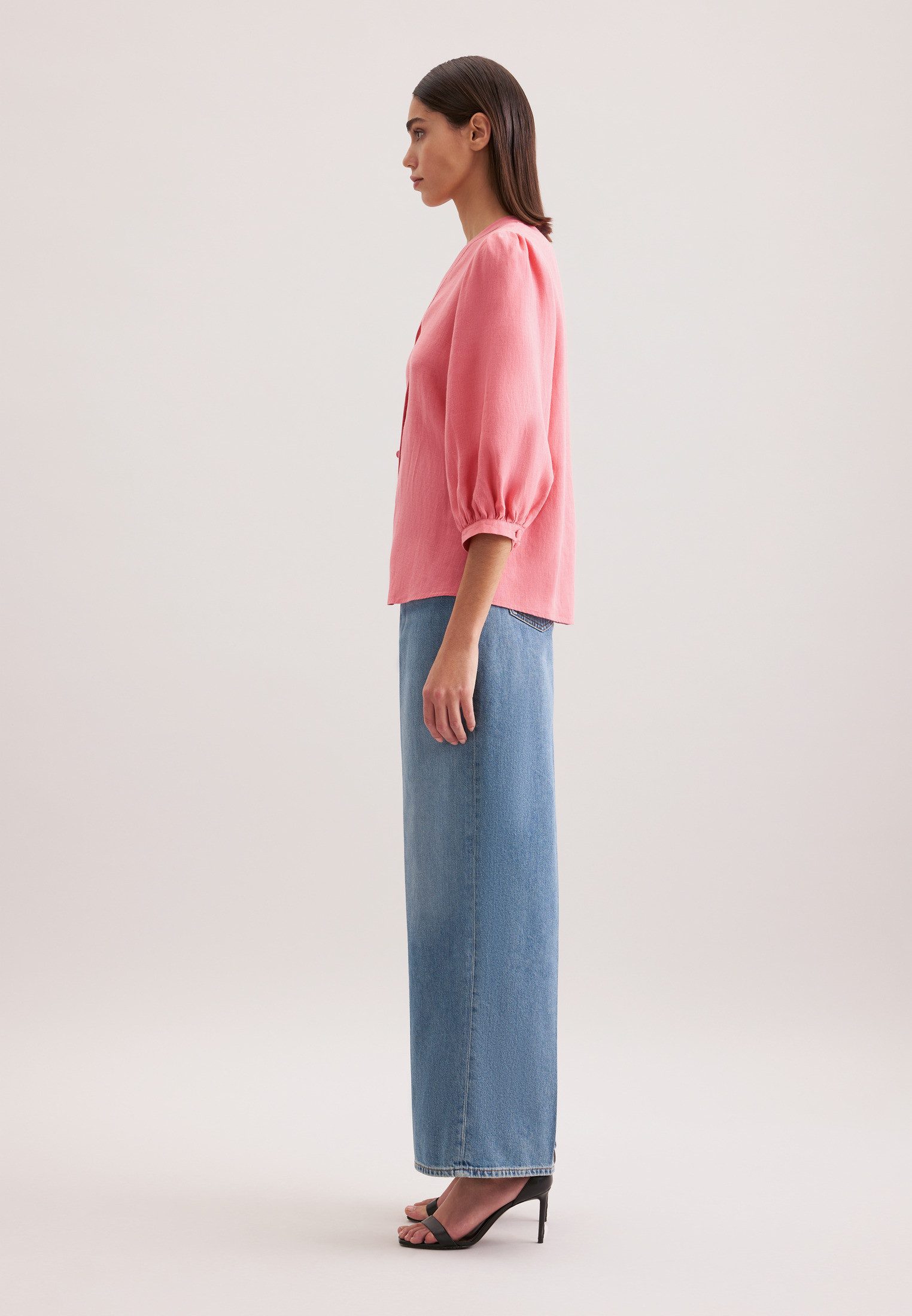 seidensticker Klassieke blouse Zwarte roos