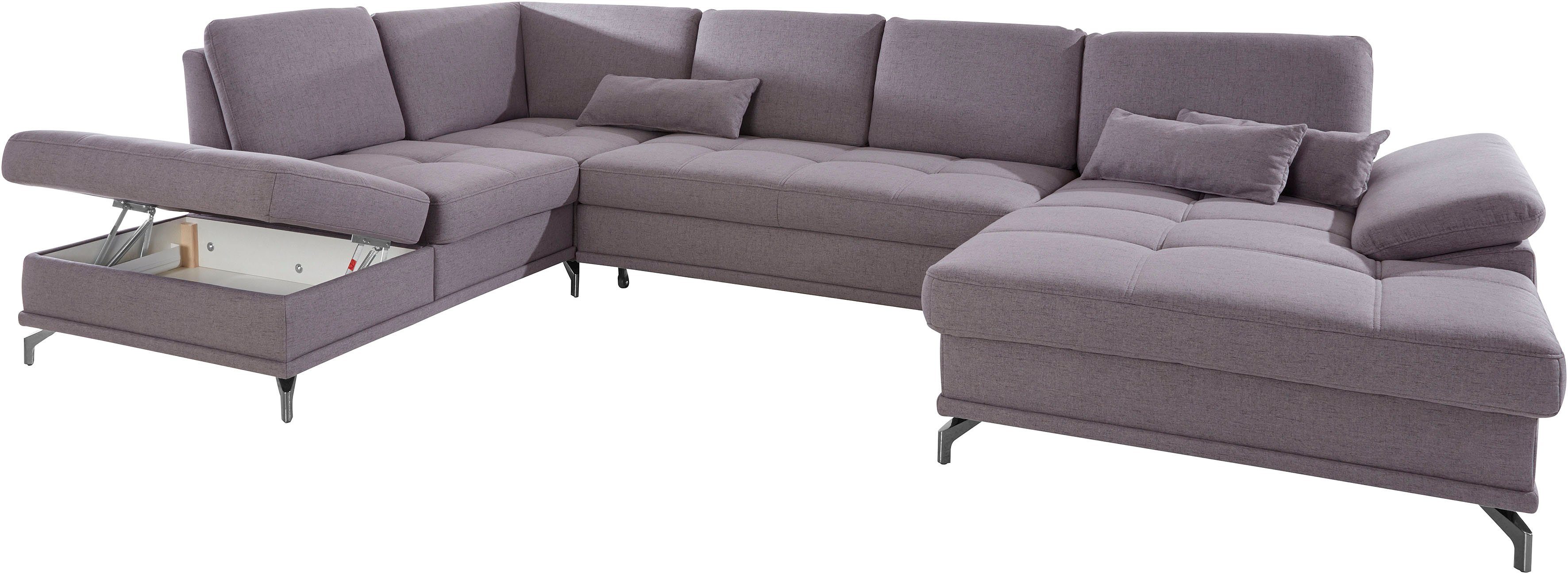 Places of Style Zithoek Costello U-vorm, met zitdiepteverstelling, armleuningverstelling en