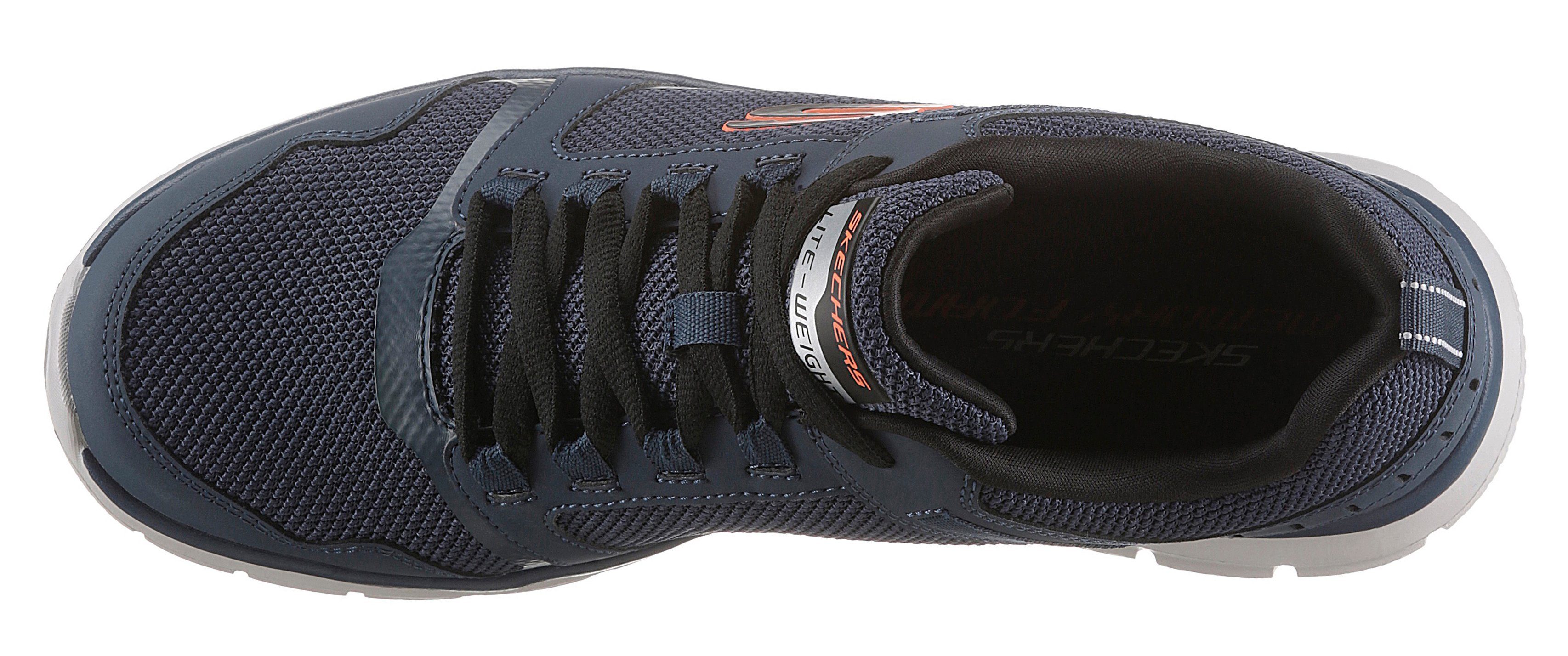 Skechers Sneakers TRACK-KNOCKHILL met gepolsterde binnenzool, vrijetijdsschoen, lage schoen, veterschoen