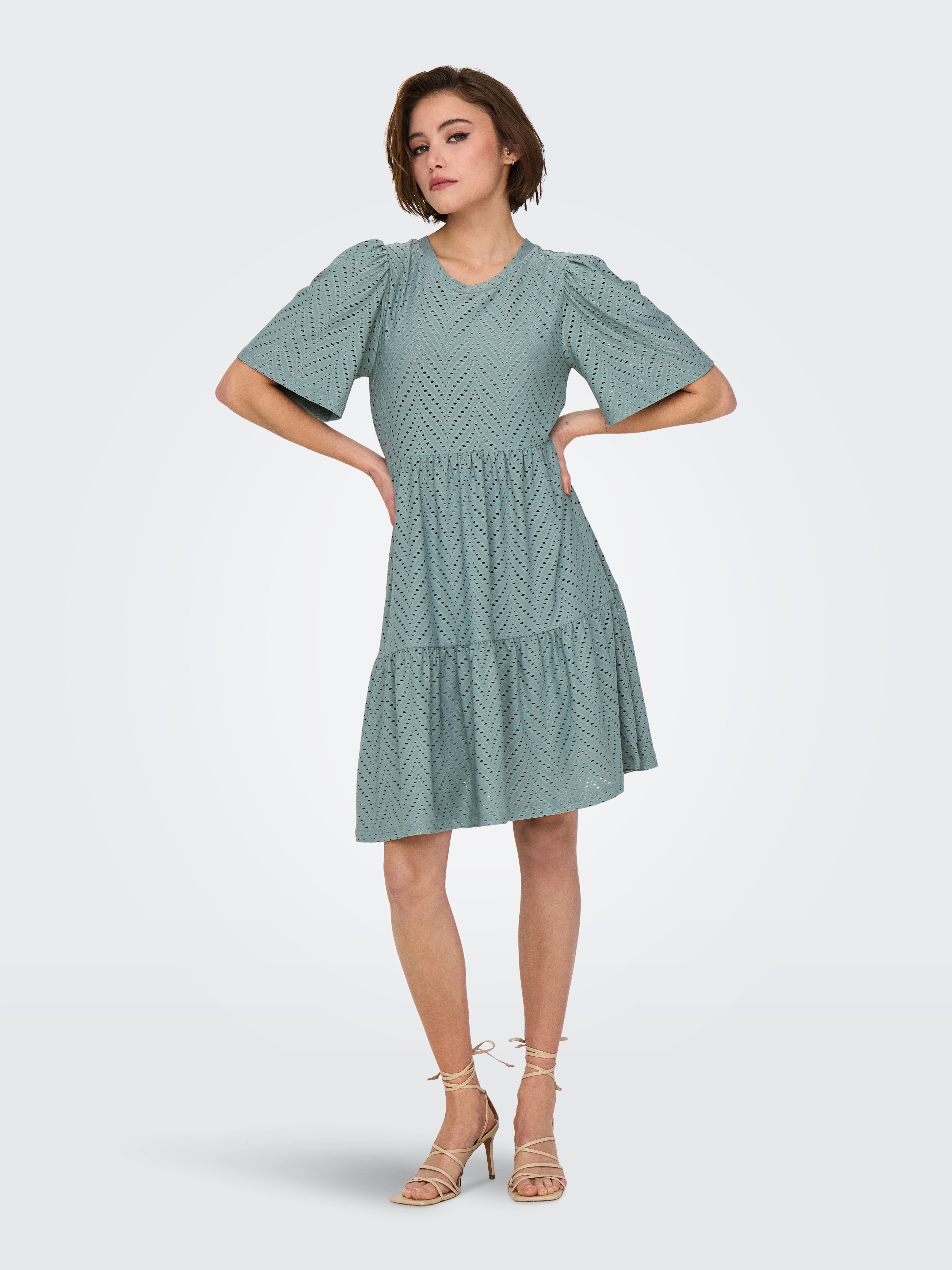 JDY Mini-jurk JDYCARLA CATHINKA S/S DRESS JRS NOOS