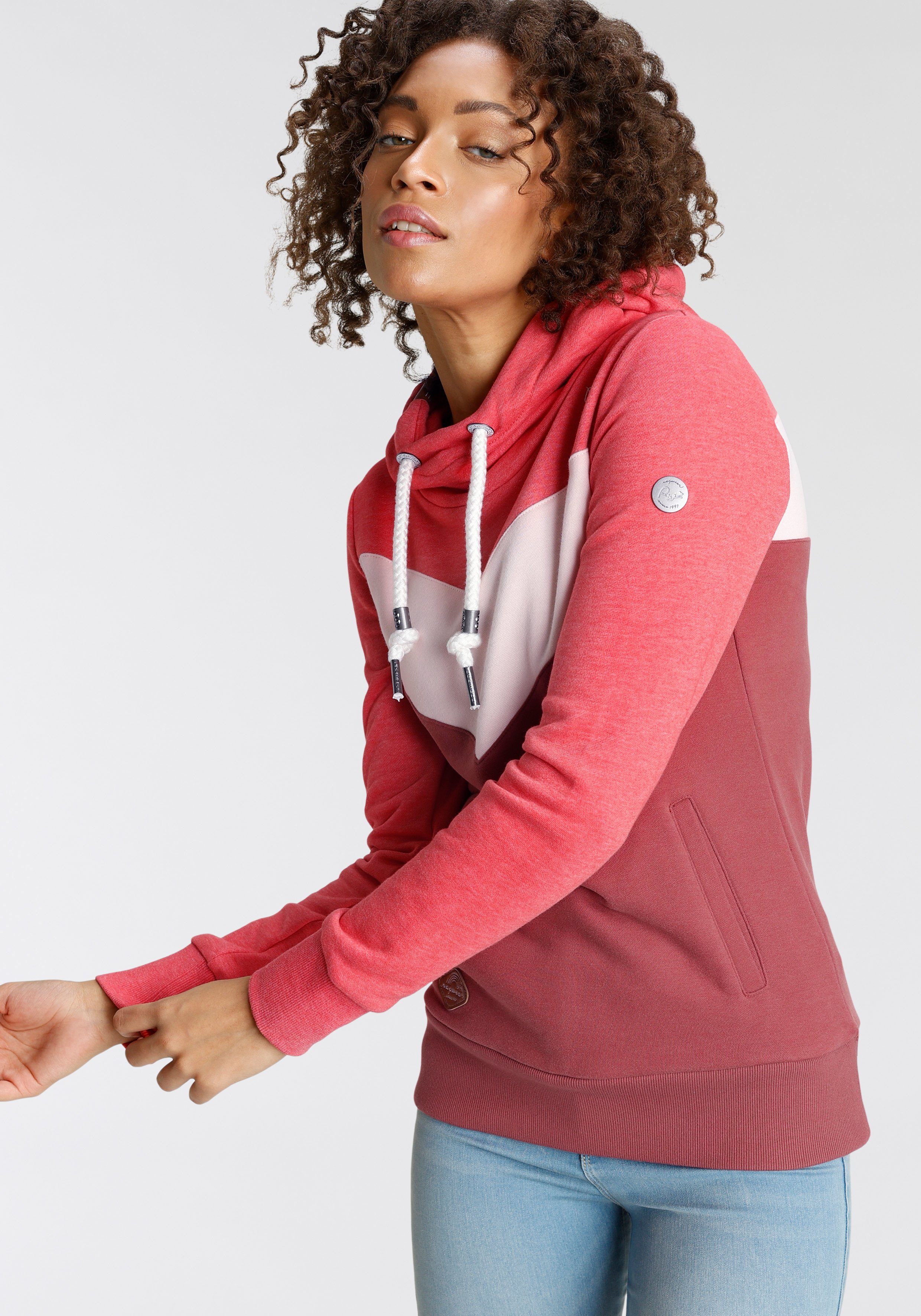 Ragwear Hoodie TREGA knuffelige sweater met capuchon en koord