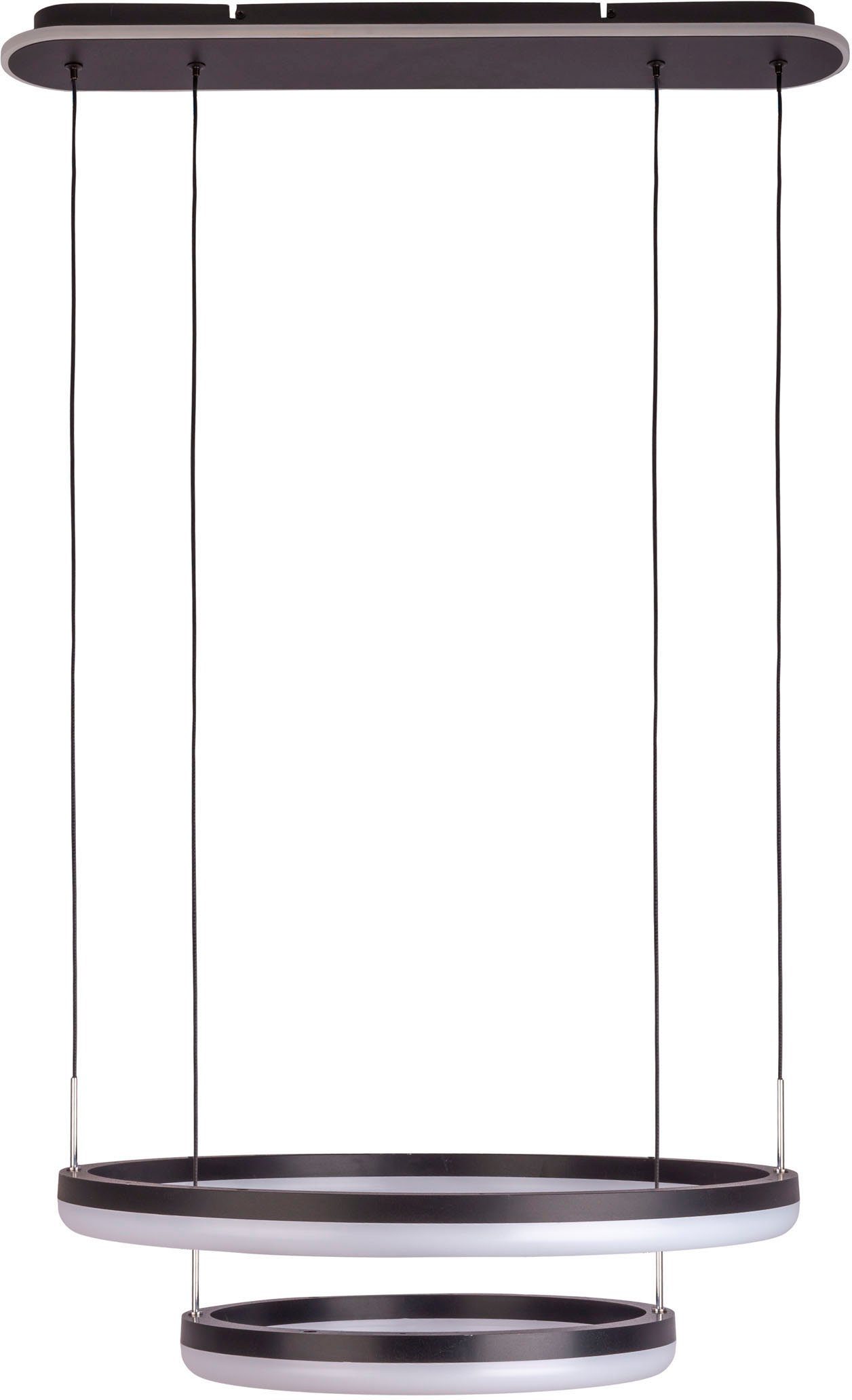 näve Led-hanglamp Circulo CCT-kleurwisselaar, achtergrondverlichting, geheugenfunctie, nachtlicht (2 stuks)
