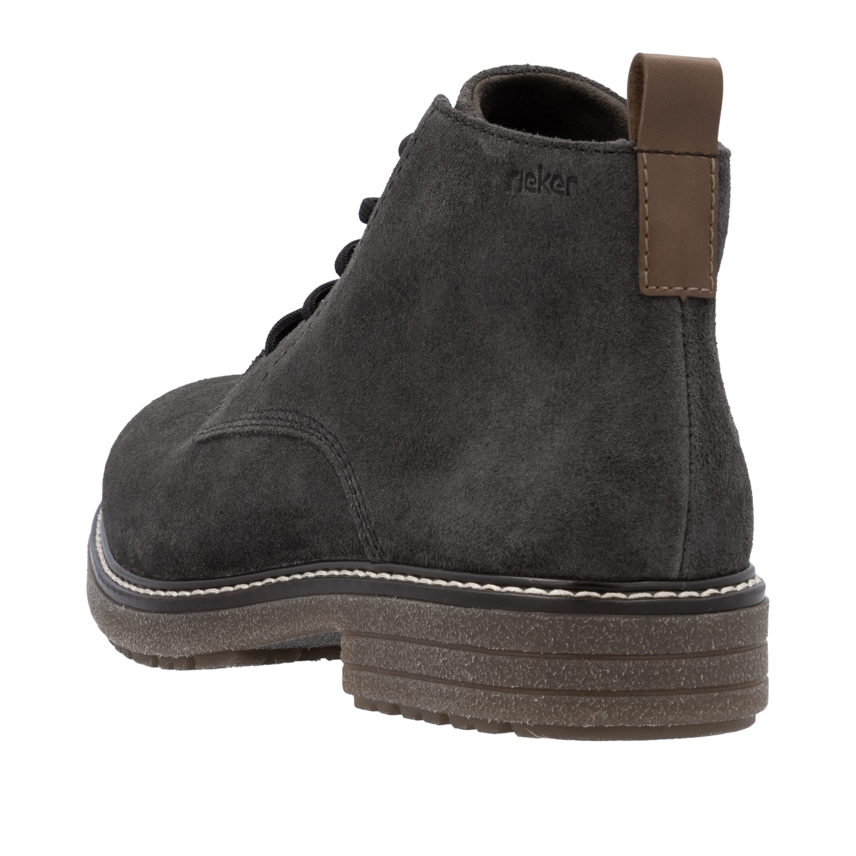 Rieker Veterlaarsjes Veterboots, workerboots, profielzool, met aantreklus