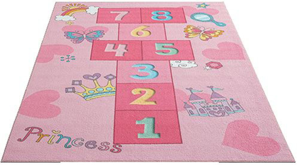 The carpet Vloerkleed Happy Life Life kinderkamer tapijt speelkleed onderhoudsvriendelijk