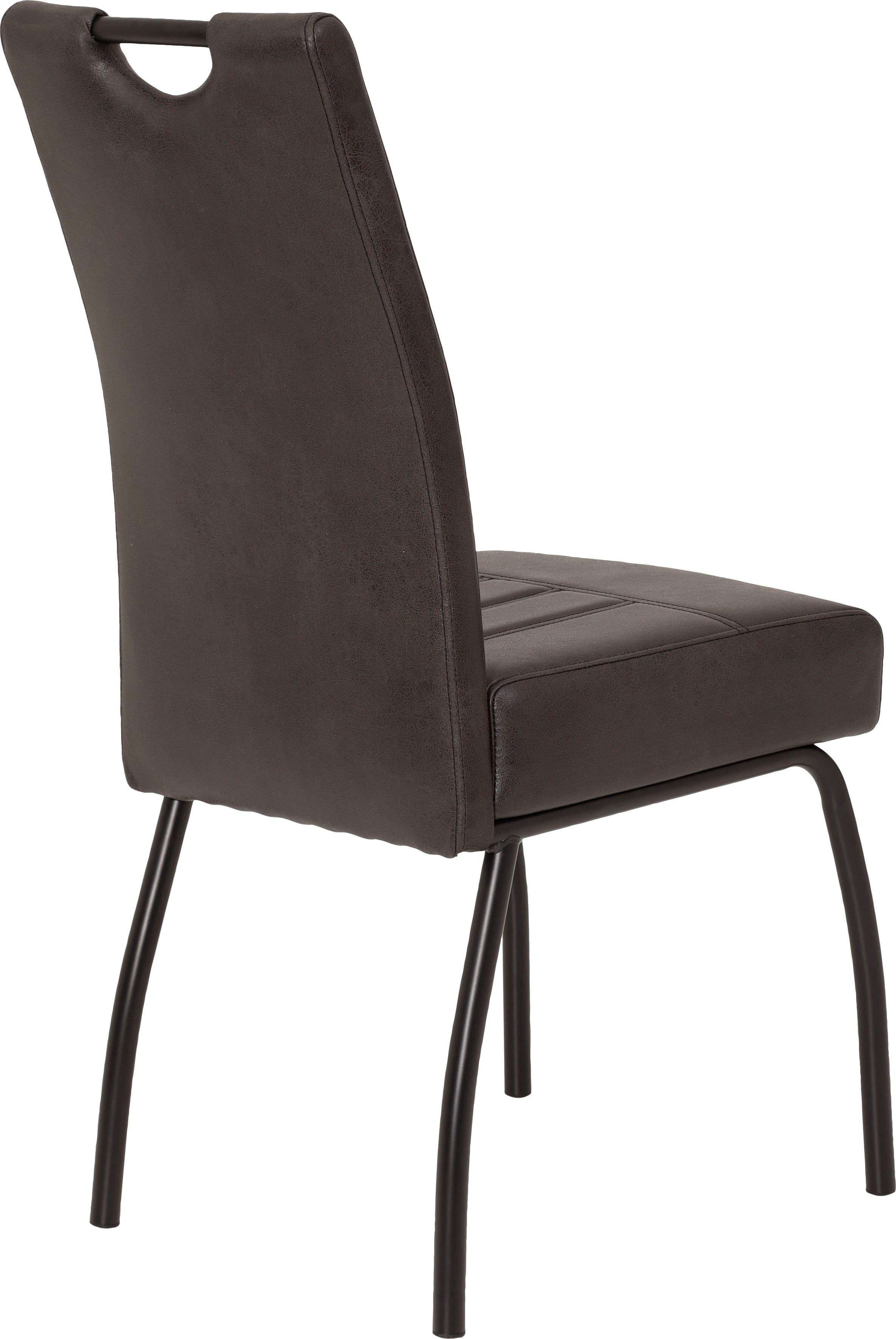HELA Stoel met 4 poten Beate S met comfortabele binnenvering zitting (set, 2 stuks)