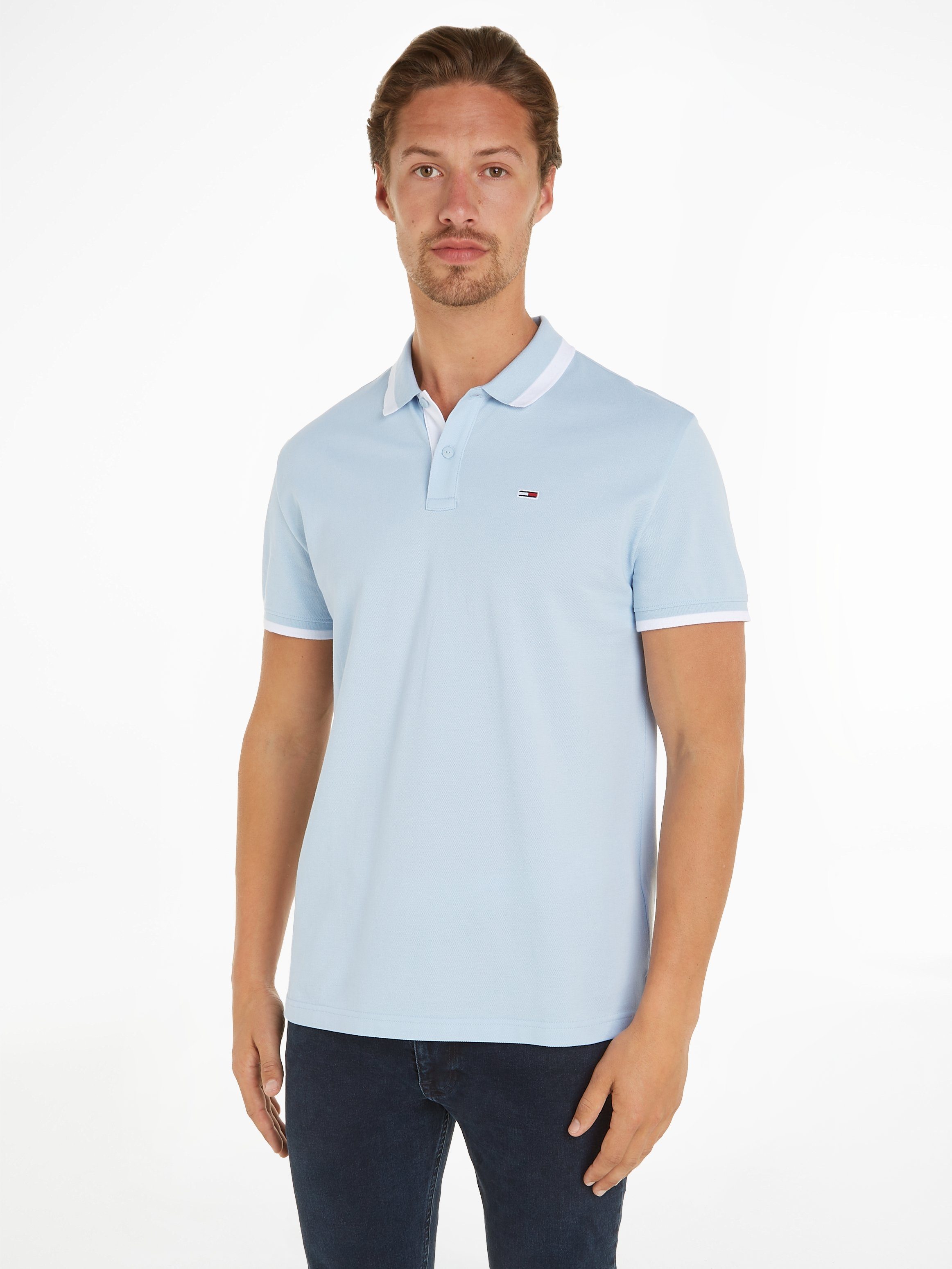 TOMMY JEANS Poloshirt TJM REG SOLID TIPPED POLO