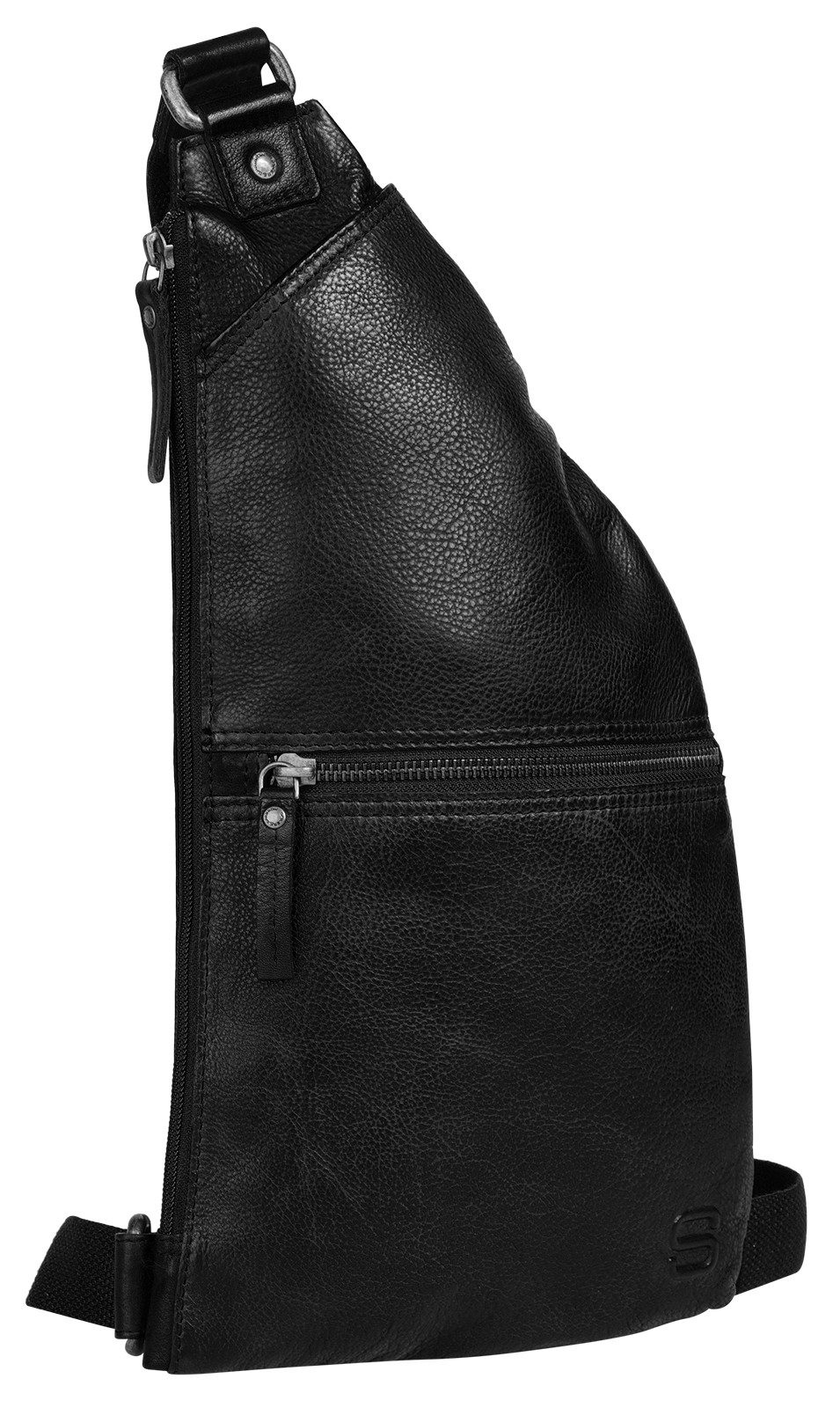 Spikes & Sparrow Schoudertas echt leder