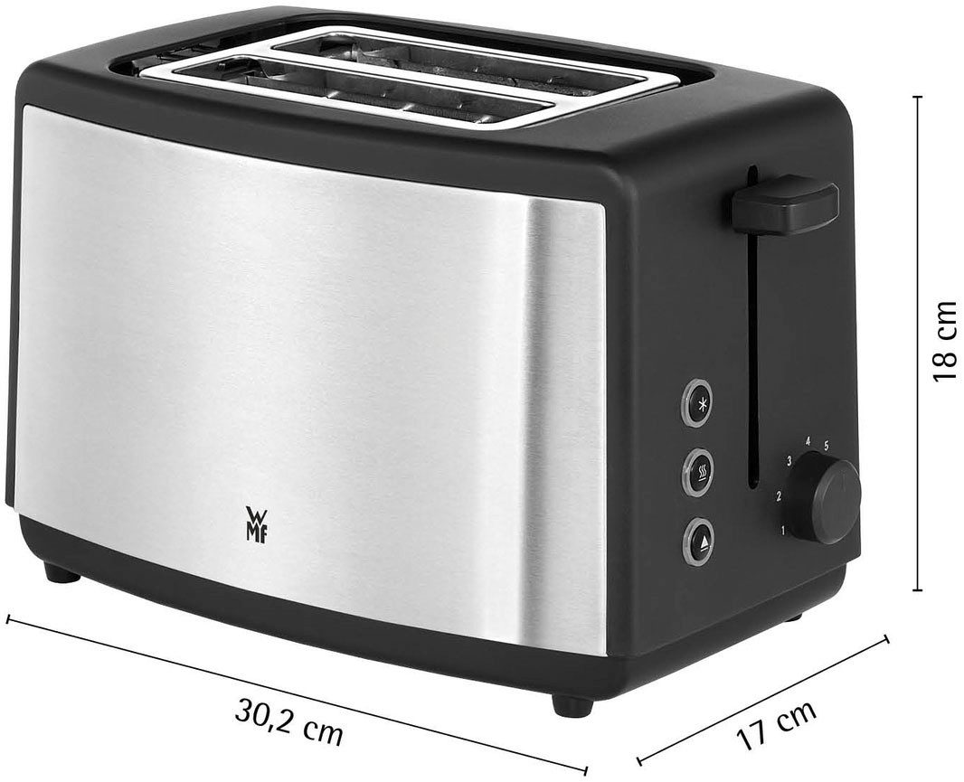 WMF Toaster Bueno Edition, 2-sneetjes-toaster met geïntegreerd broodjesrooster