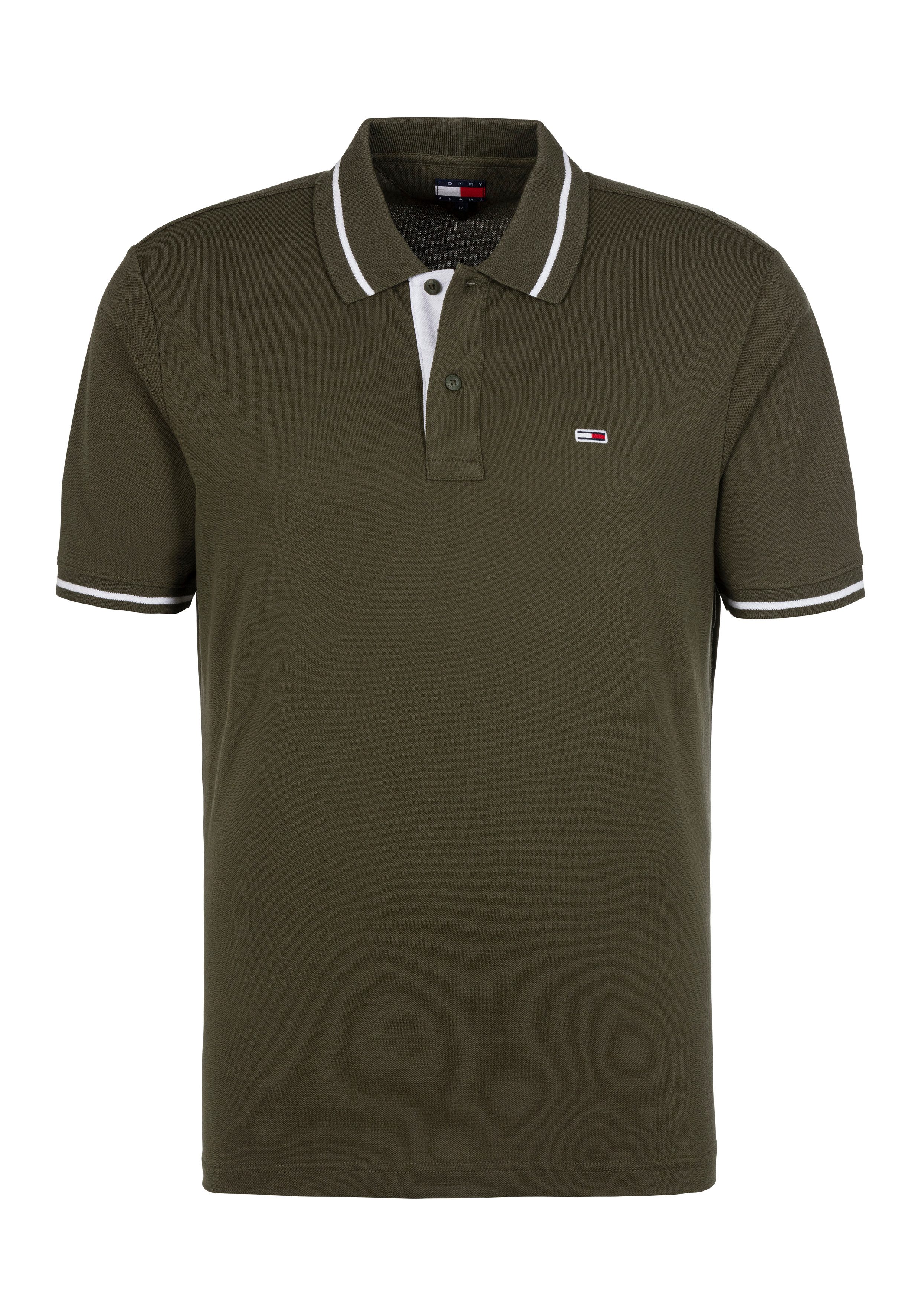 TOMMY JEANS Poloshirt TJM REG TIPPED POLO met gestreepte details