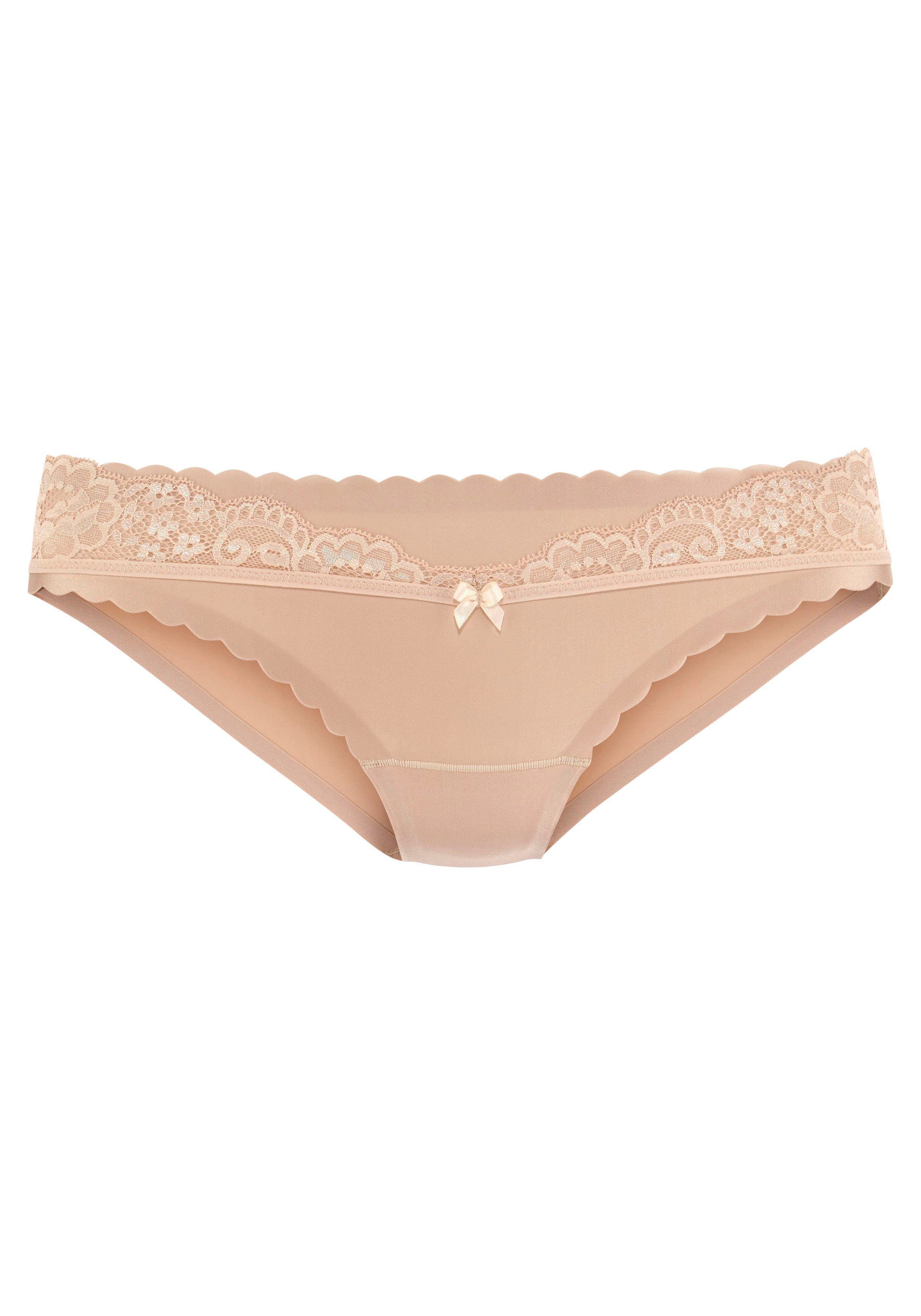 Lascana Bikinibroekje met extra platte randen en fijne kant