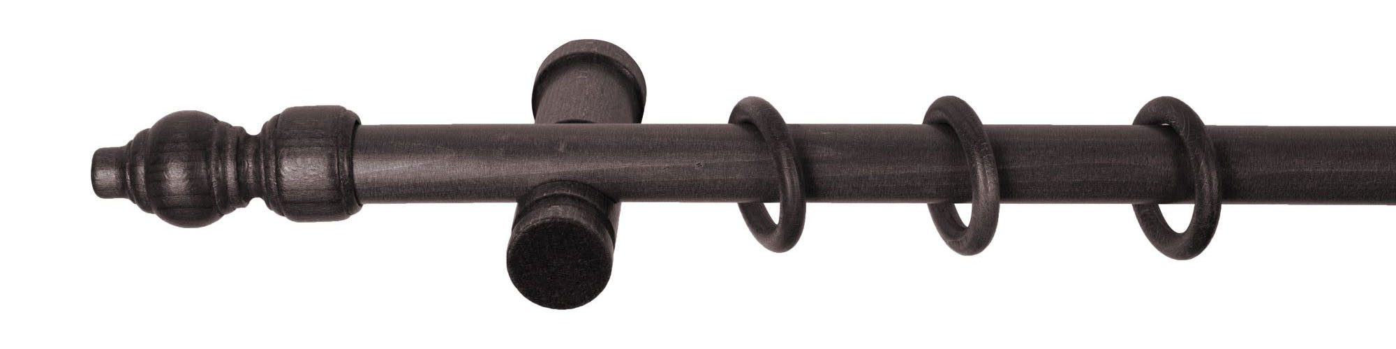 SN DECO GROUP Gordijnroede Filigrano 28 mm, hout, verschillende lengtes en kleuren, compleet set