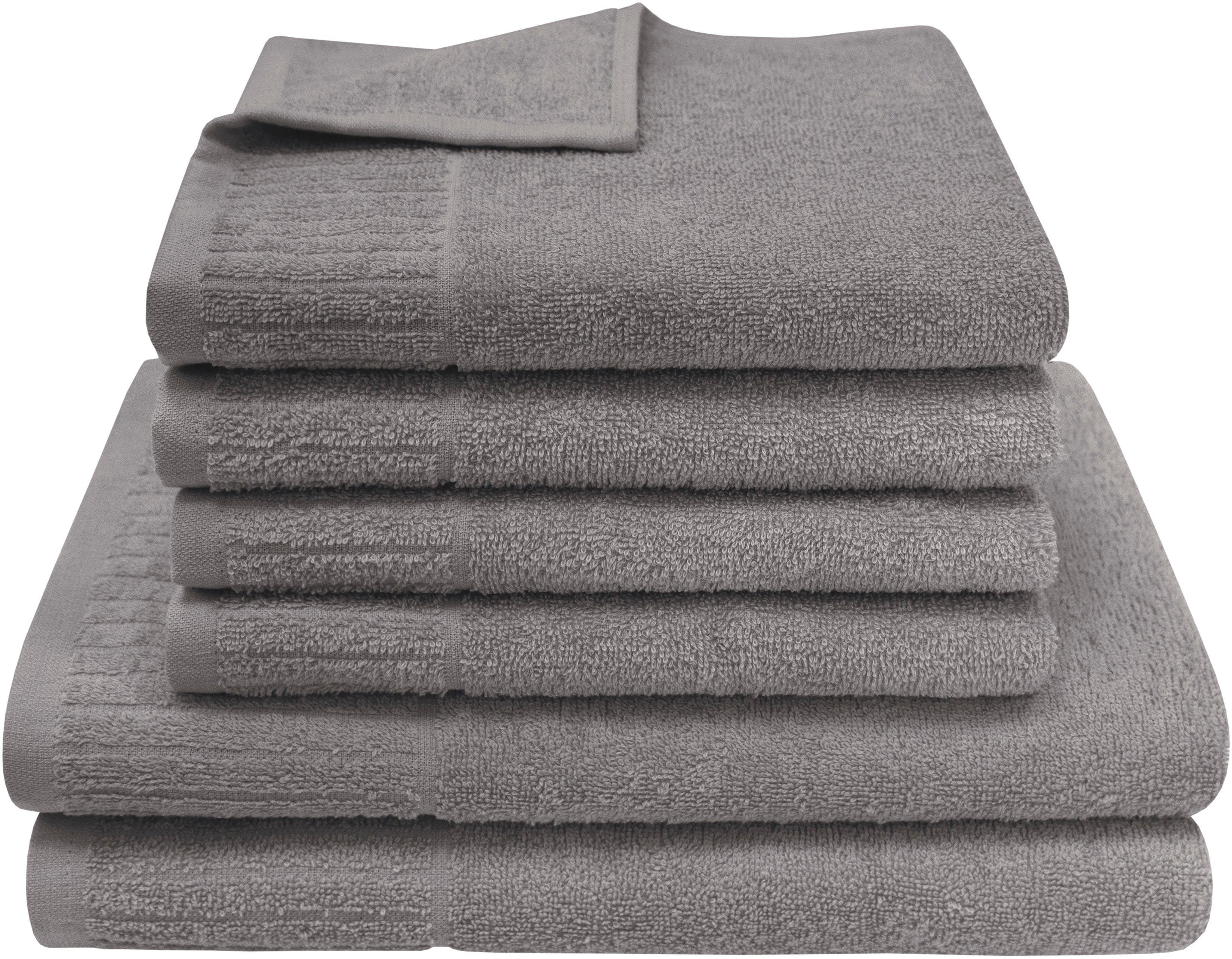 Dyckhoff Handdoekenset Bridge 4 handdoeken (50x100 cm), 2 douchehanddoeken (70x140 cm) (set, 6-delig)