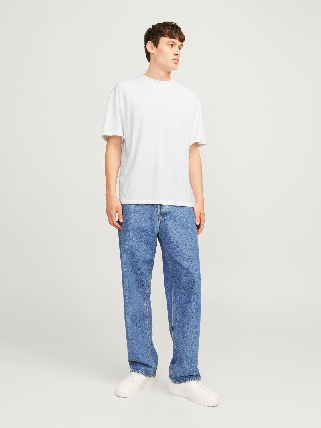 Jack & Jones Shirt met ronde hals JJEBRADLEY TEE SS O-NECK 2PK MP NOOS (2-delig)
