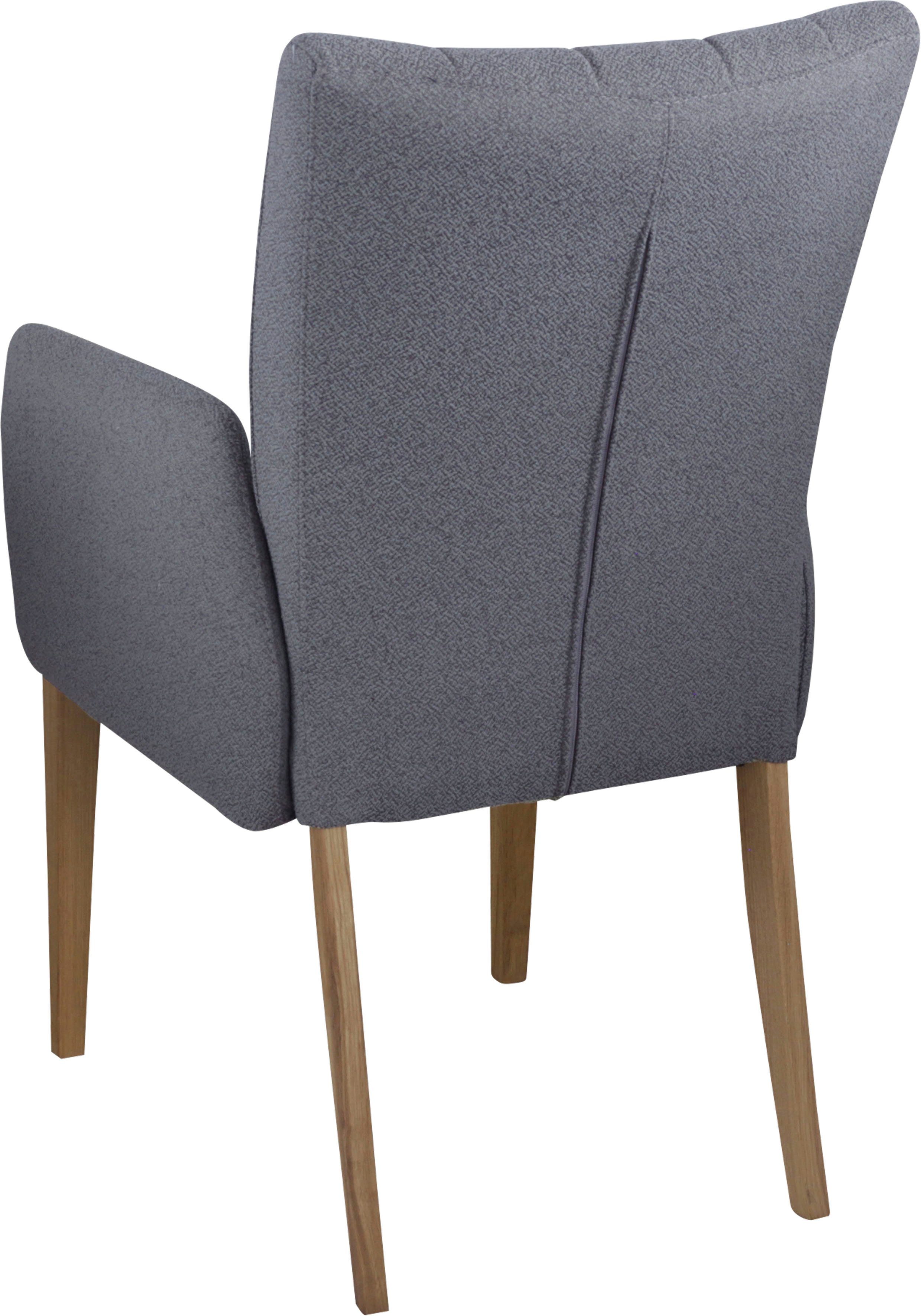Home affaire Stoel met armleuningen Dia Frame massief eiken geolied