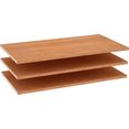 wiemann plank (set, 3 stuks) bruin