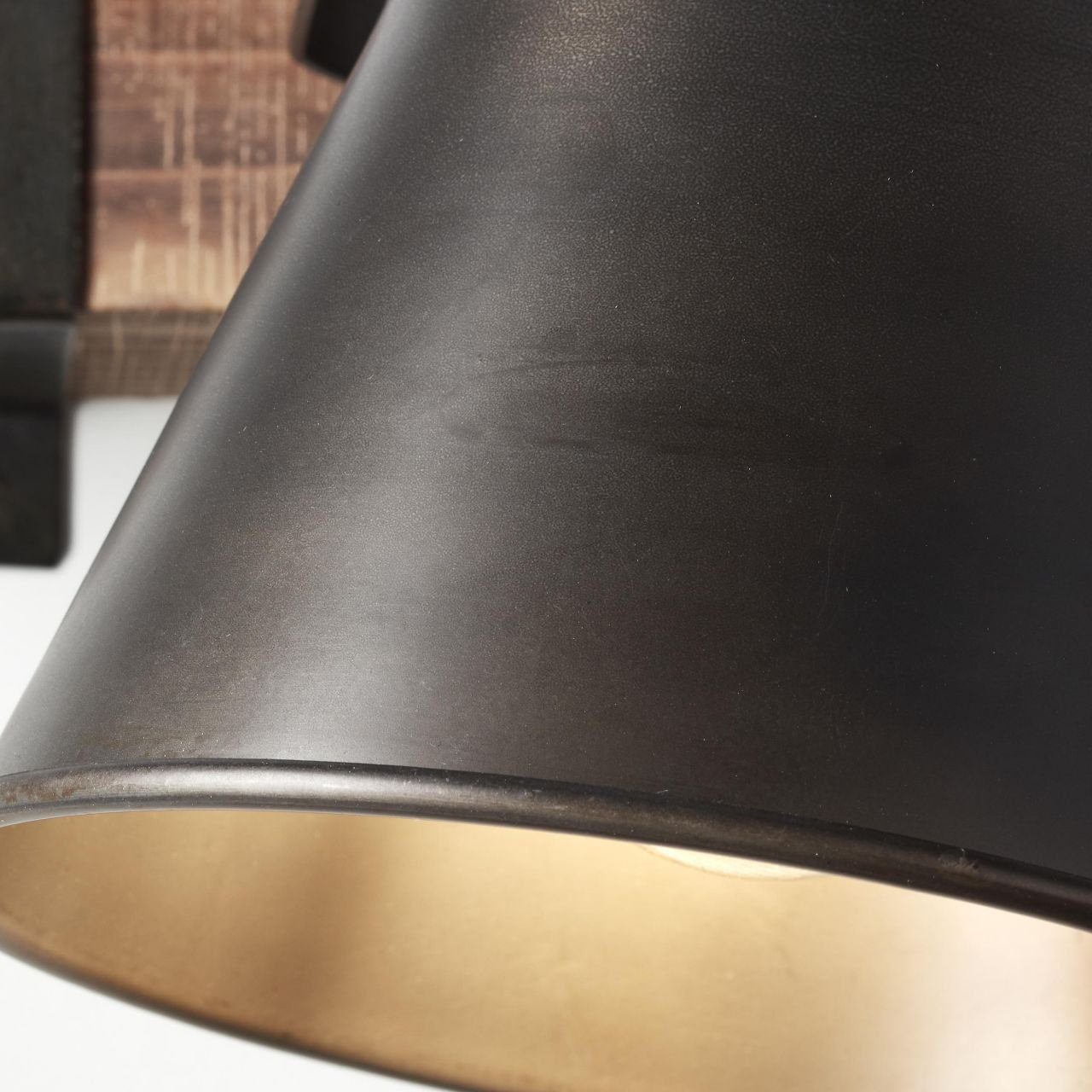 Brilliant Leuchten Wandlamp Decca Wandspot zwart staal (1 stuk)