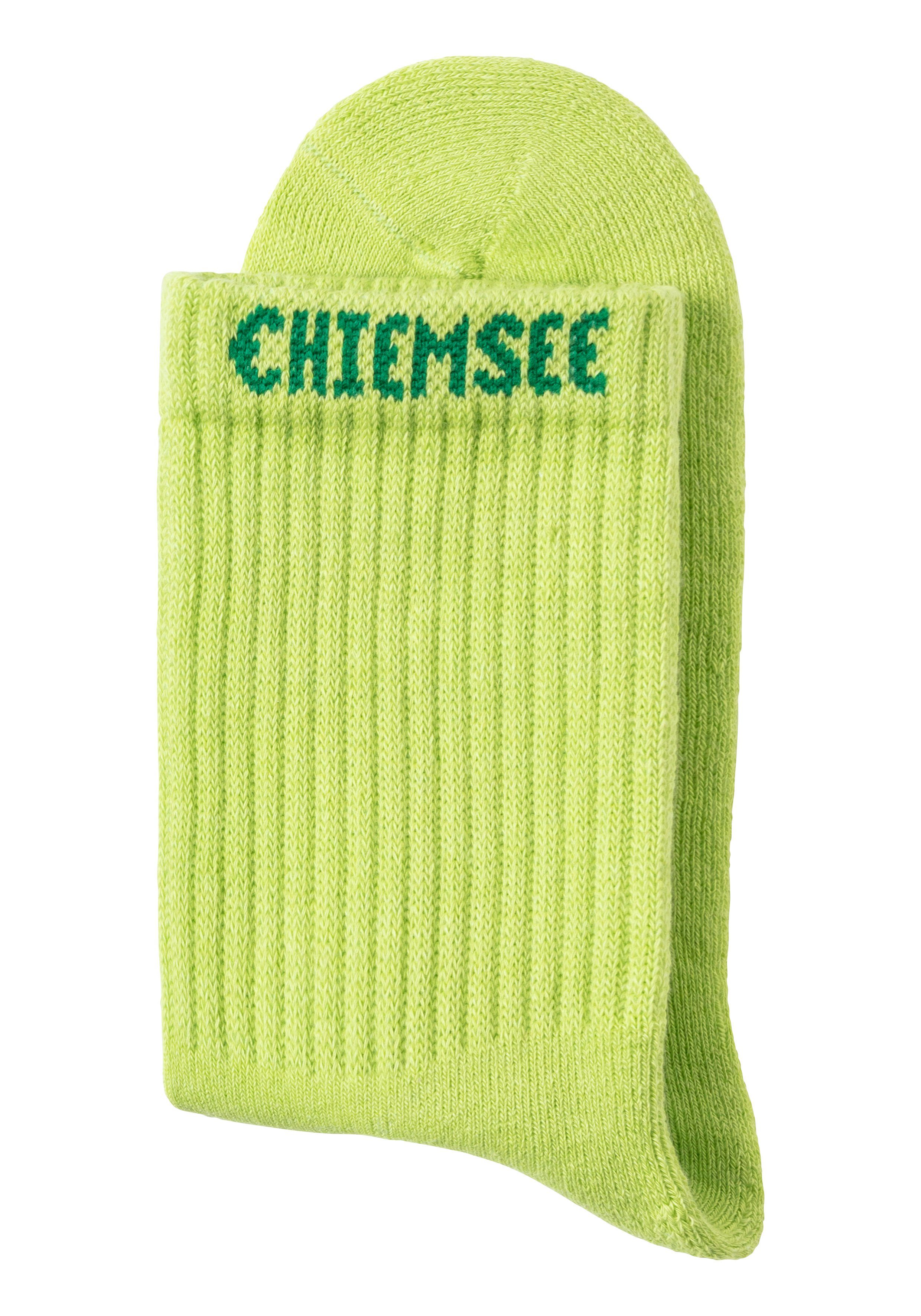 Chiemsee Tennissokken met gebreid merknamen (set, 6 paar)