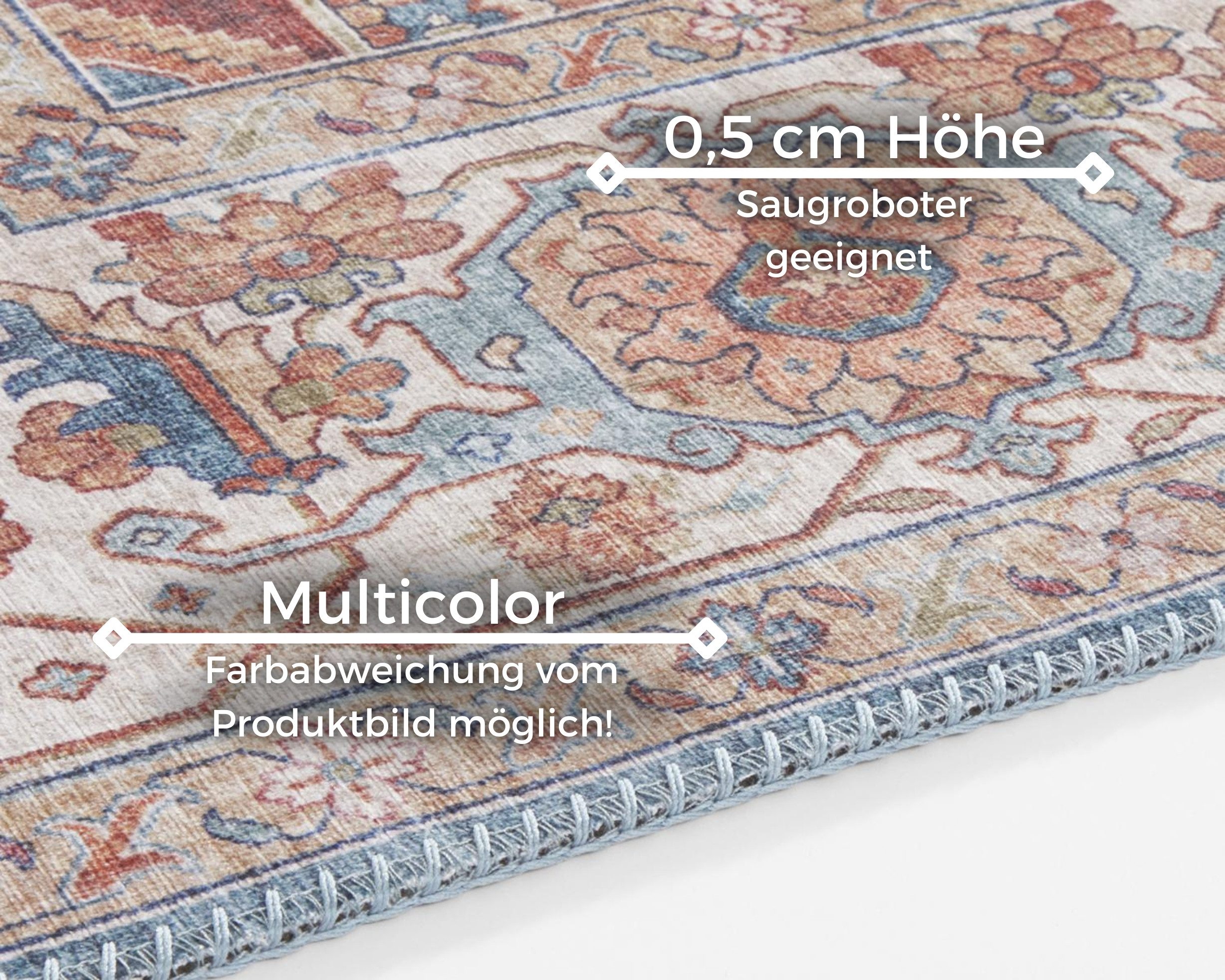 NORTHRUGS Vloerkleed Sylla Oosters, loper, vintage, woonkamer, slaapkamer, eetkamer