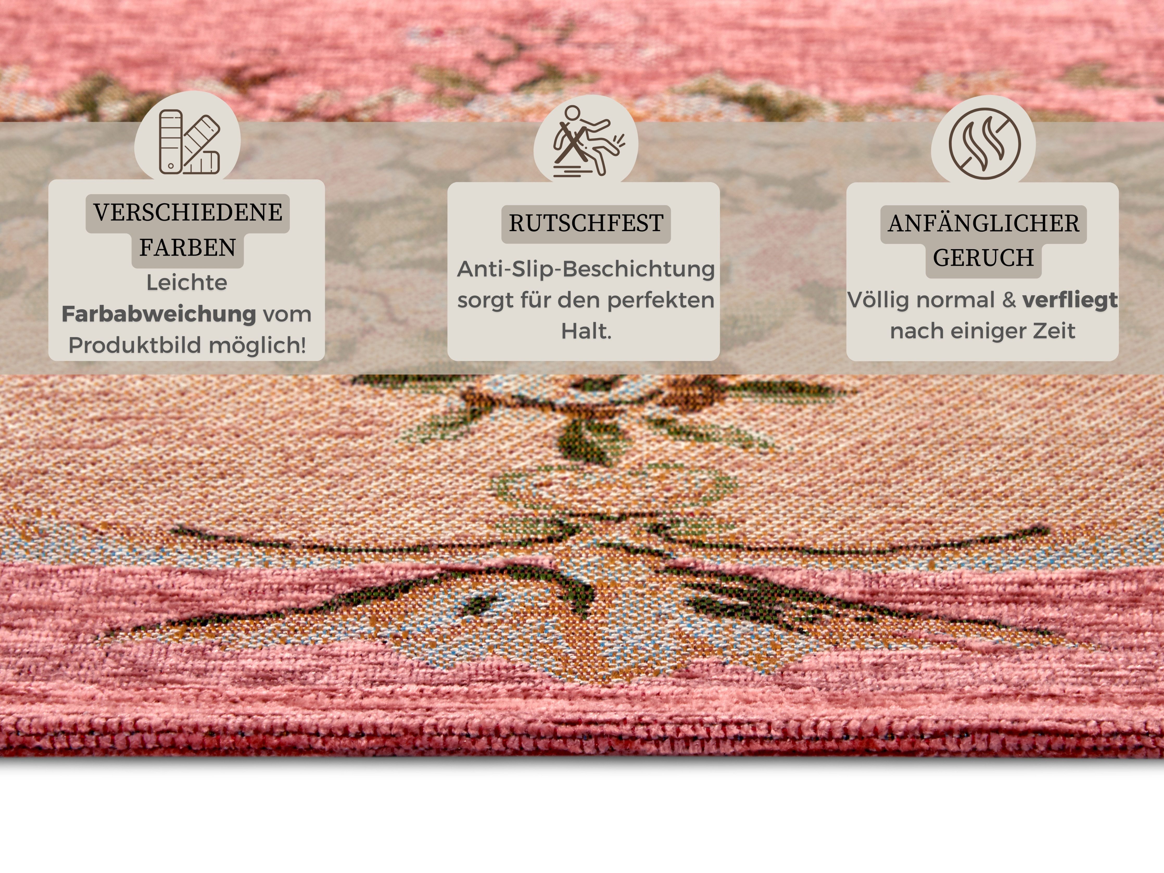HANSE Home Vloerkleed Asmaa slijtbestendig, onderhoudsvriendelijk, robuust, antislip