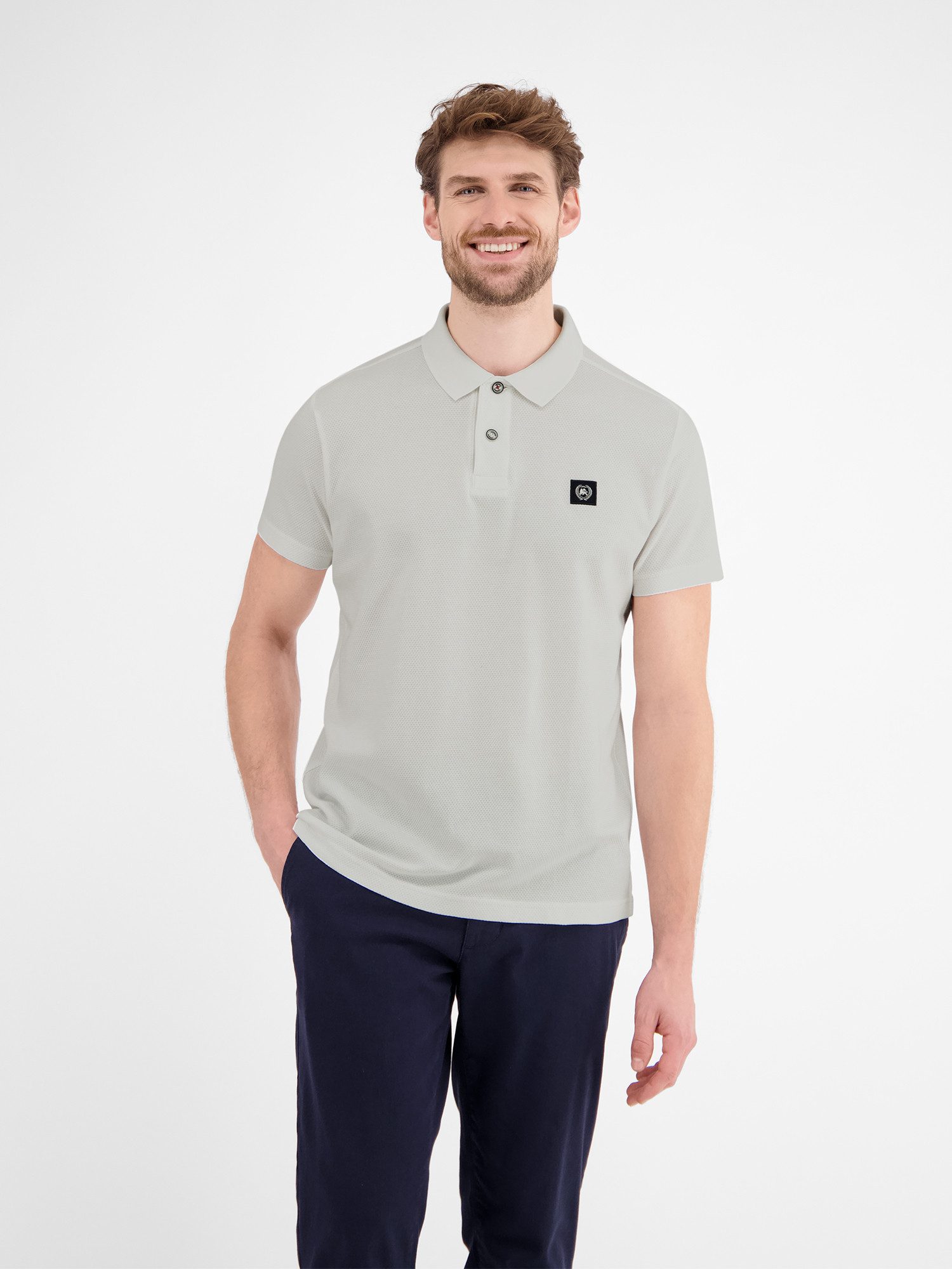Lerros Poloshirt LERROS Poloshirt in zachte wafelpiqué kwaliteit