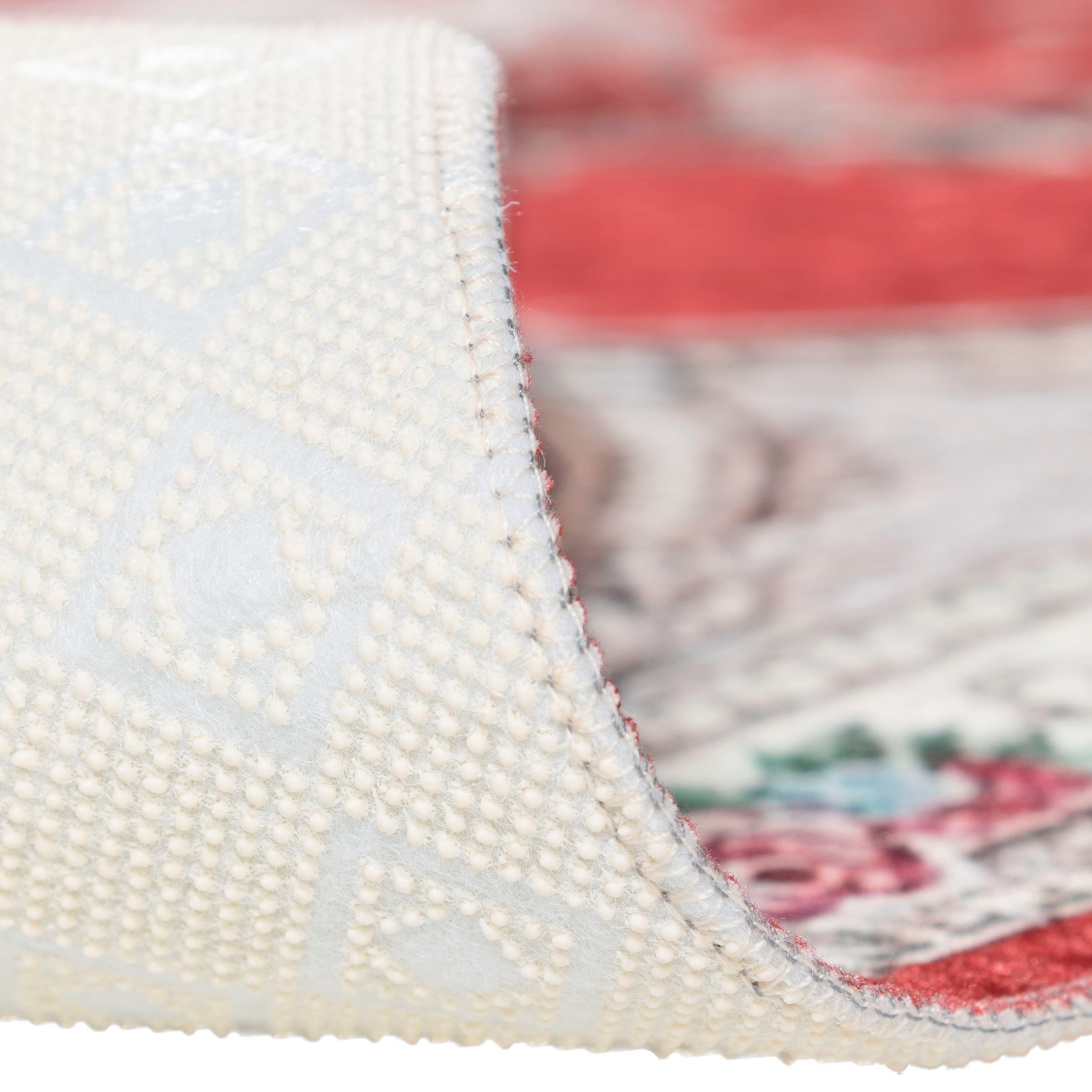 Sehrazat Vloerkleed Vintage 7000 Vlakpolig, bloemen vintage, antislip, wasbaar, woonkamer