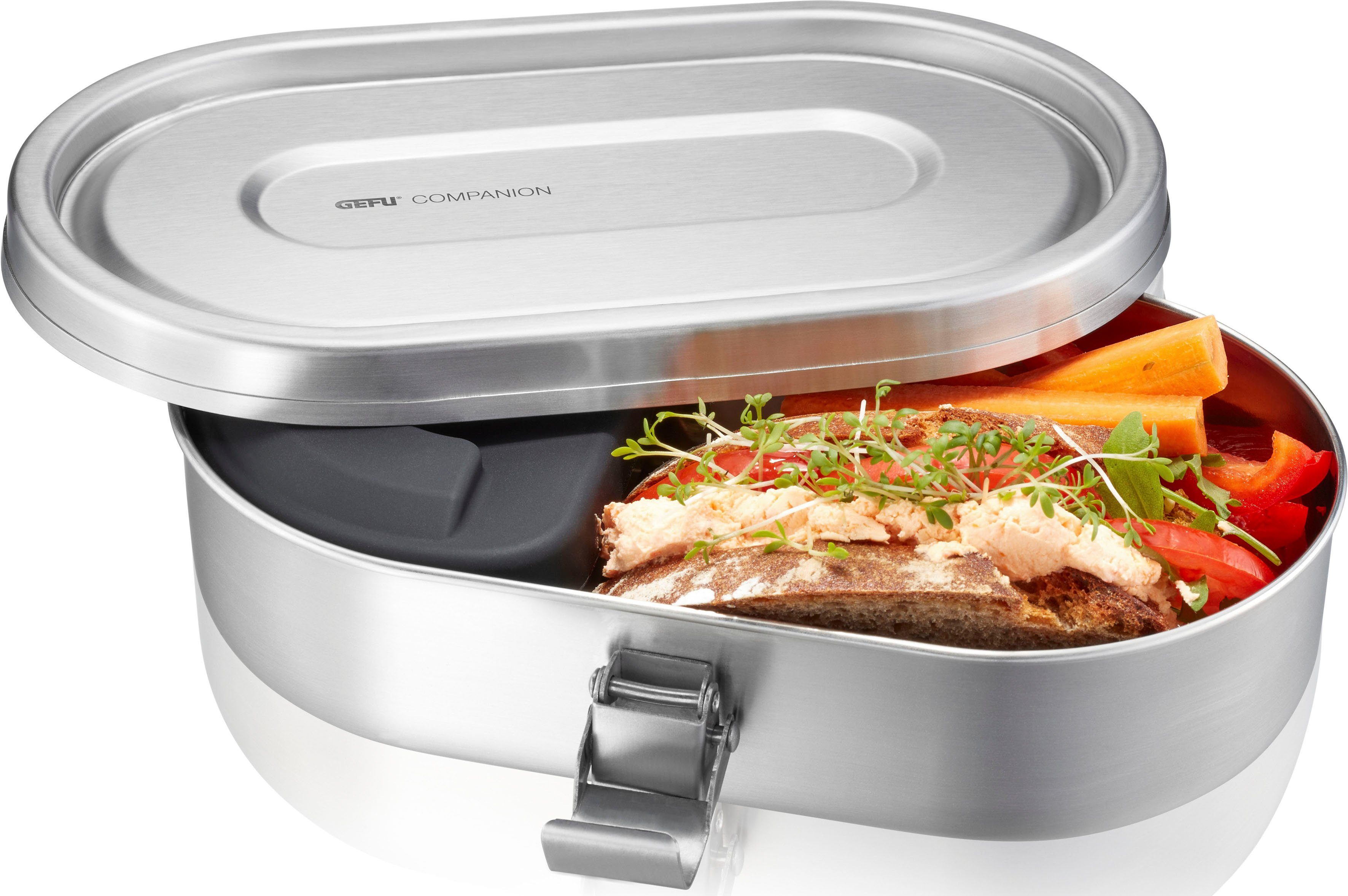 GEFU Lunchbox COMPANION Bentobox-systeem: buitenste doos 700 ml, binnen doos 170 ml (set, 2-delig)