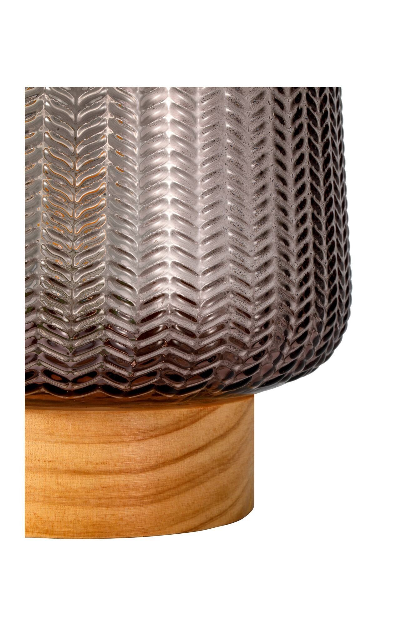 Pauleen Led-tafellamp Fancy Glamour mobile taupe glas/hout