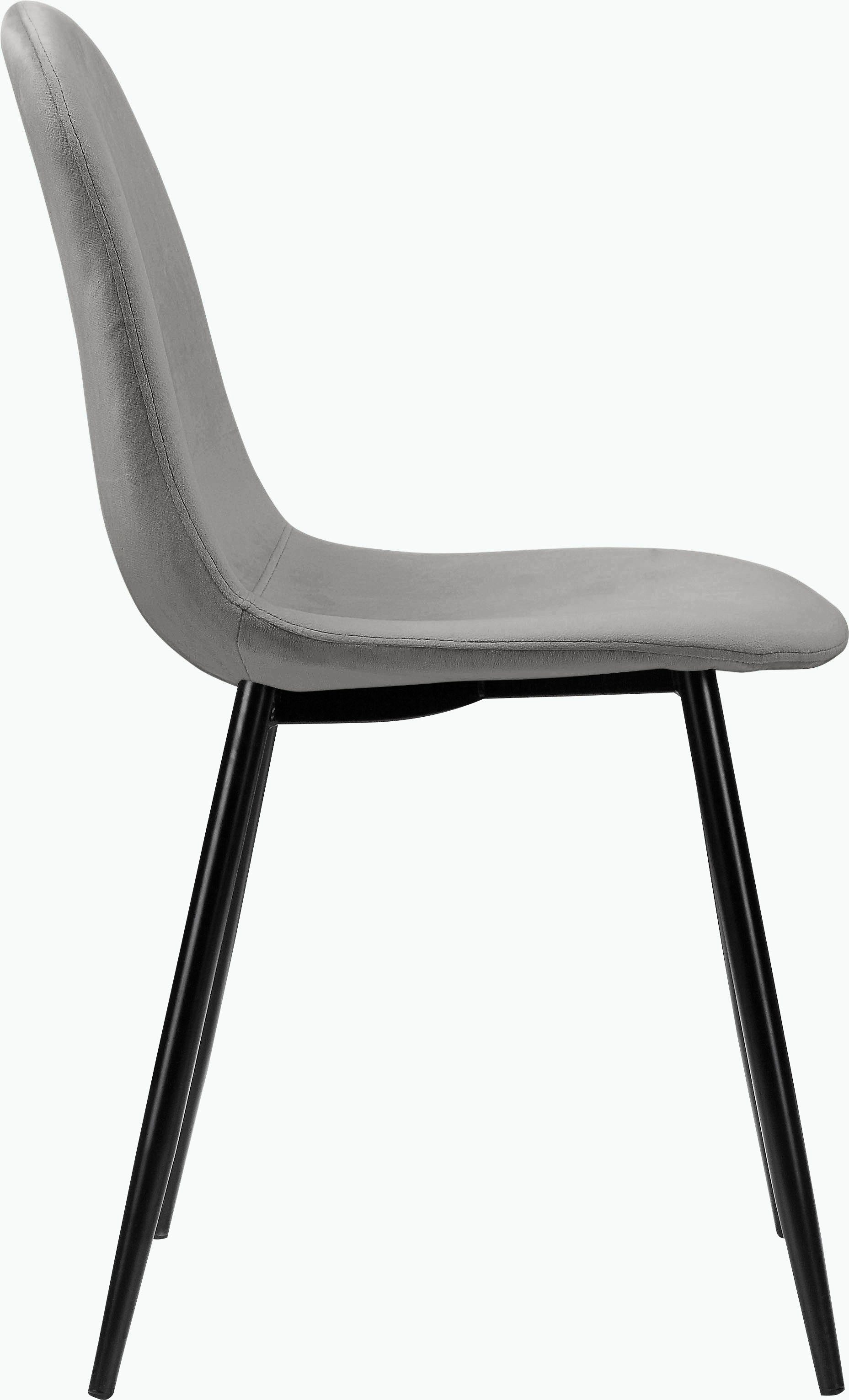 Leonique Eethoek Eadwine, TOPSELLER! Tafel plus 4 stoelen, zitgroep bestaande uit eettafel 160 cm en 4 eetkamerstoelen, gestoffeerde stoelen (set, 5-delig)