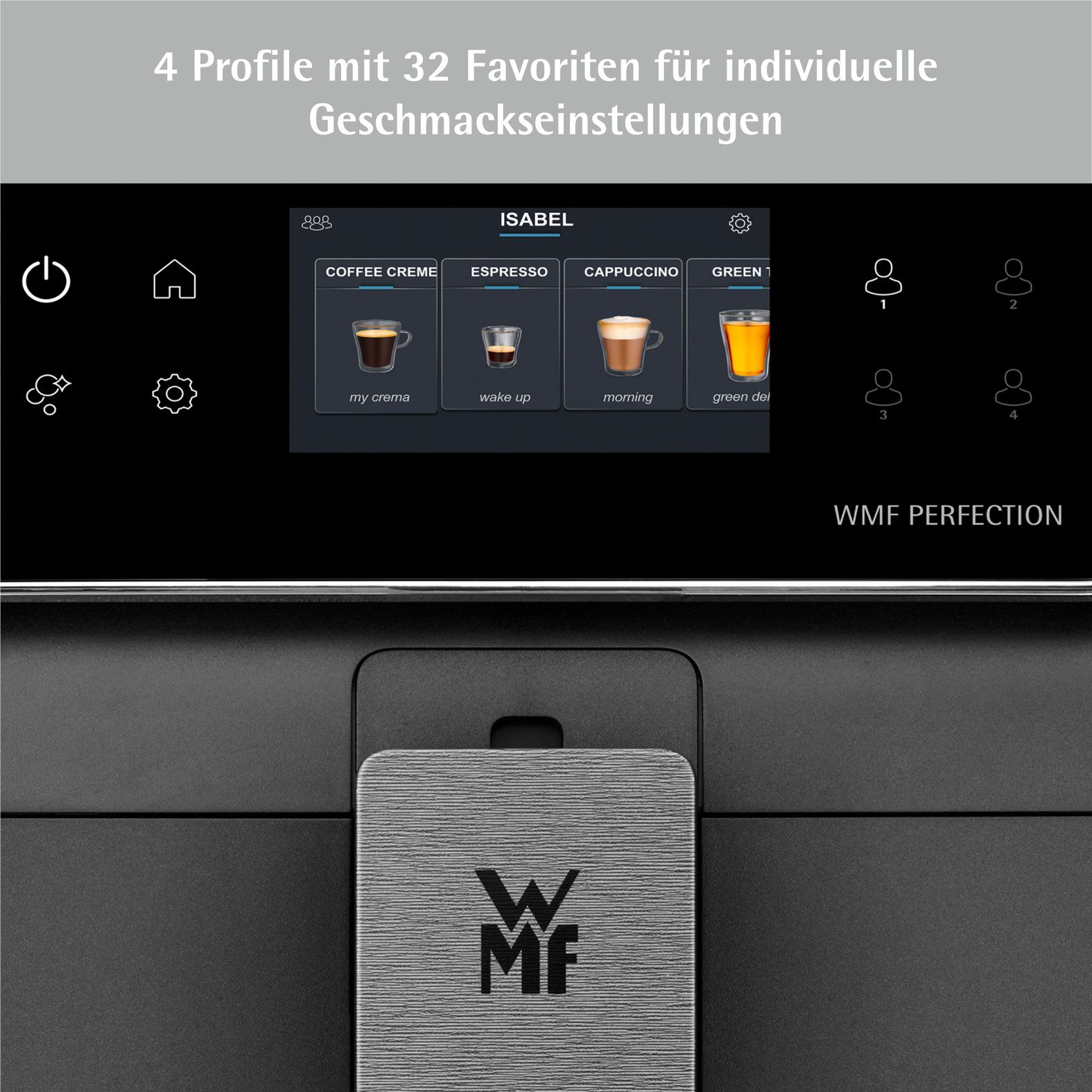 WMF Volautomatisch koffiezetapparaat Perfection 740 CP820810, intuïtieve gebruikersinterface, perfecte melkschuim, zelfreinigend