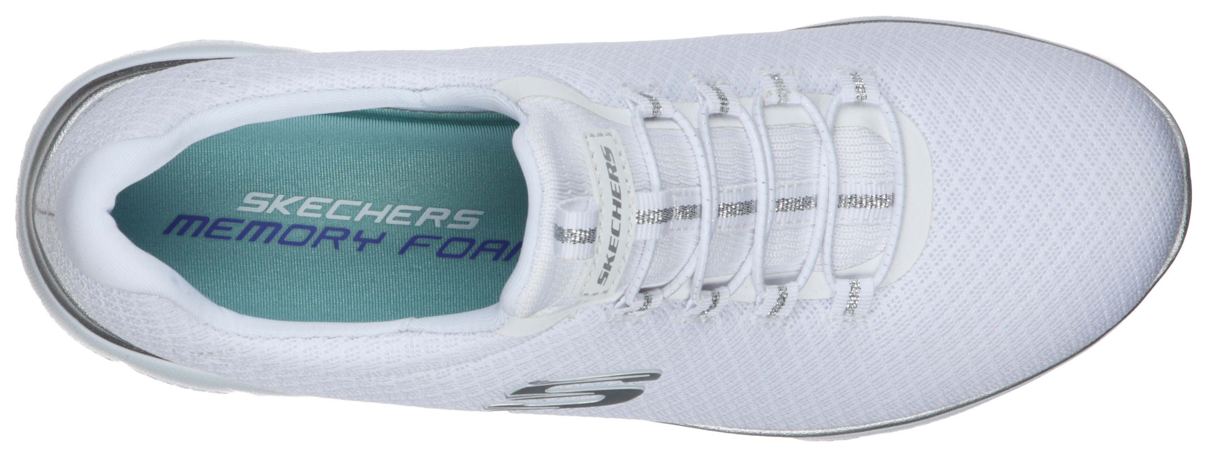 Skechers Slip-on sneakers Summits Vrijetijdsschoen, comfortabele schoen met schokabsorberende tussenzool