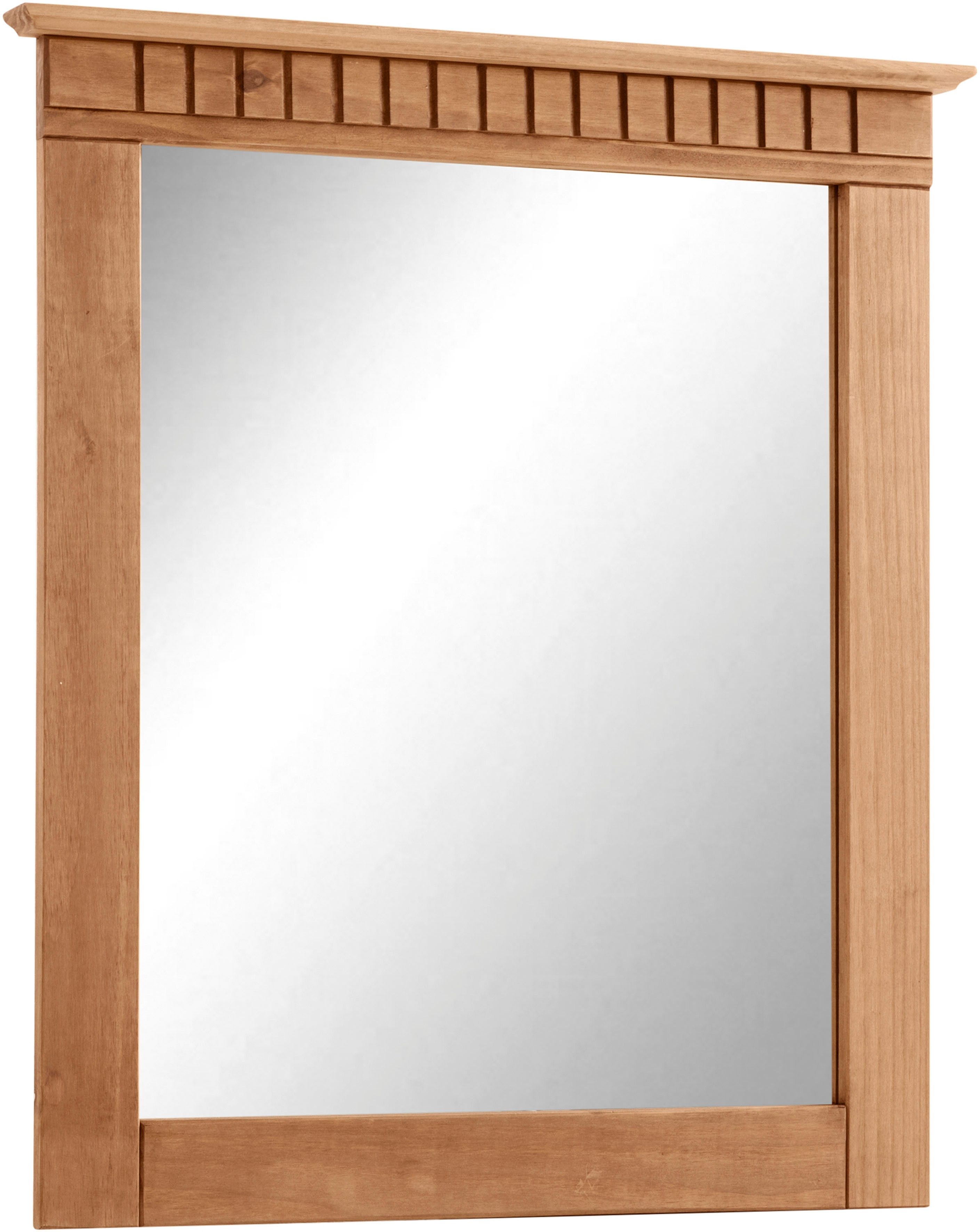 Home affaire Garderobespiegel Lisa met decoratieve frezingen, spiegeloppervlak ca. 44 x 56 cm