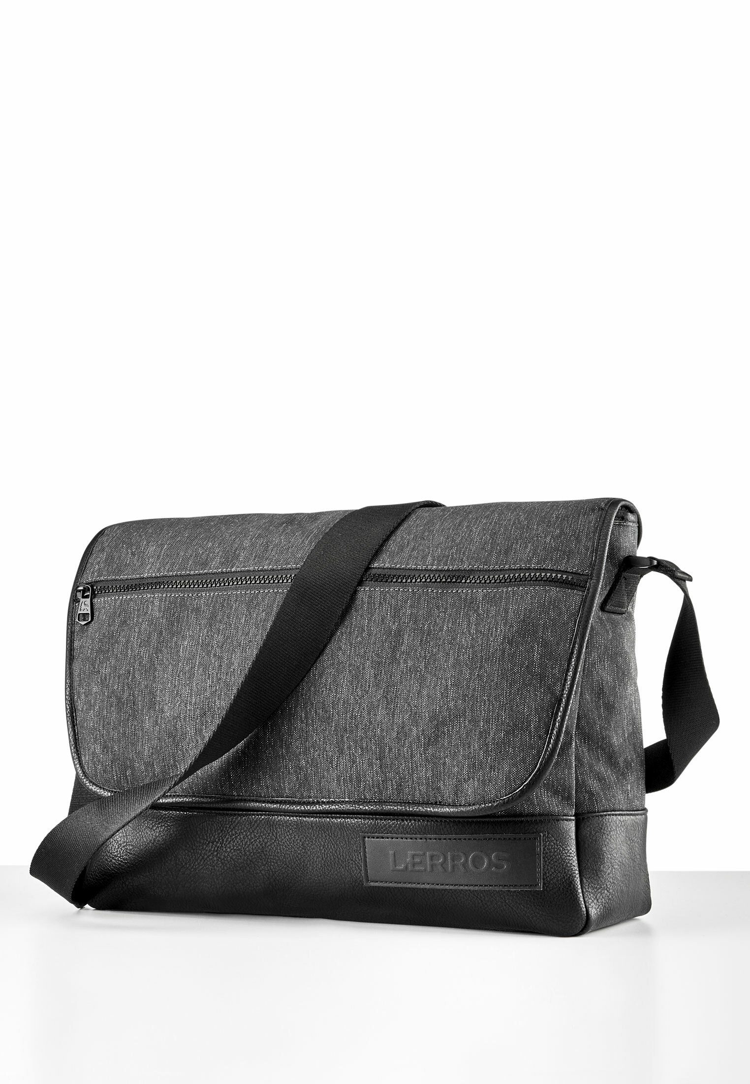 Lerros Schoudertas LERROS messenger bag *Melbourne* heren tassen & rugzakken grijs