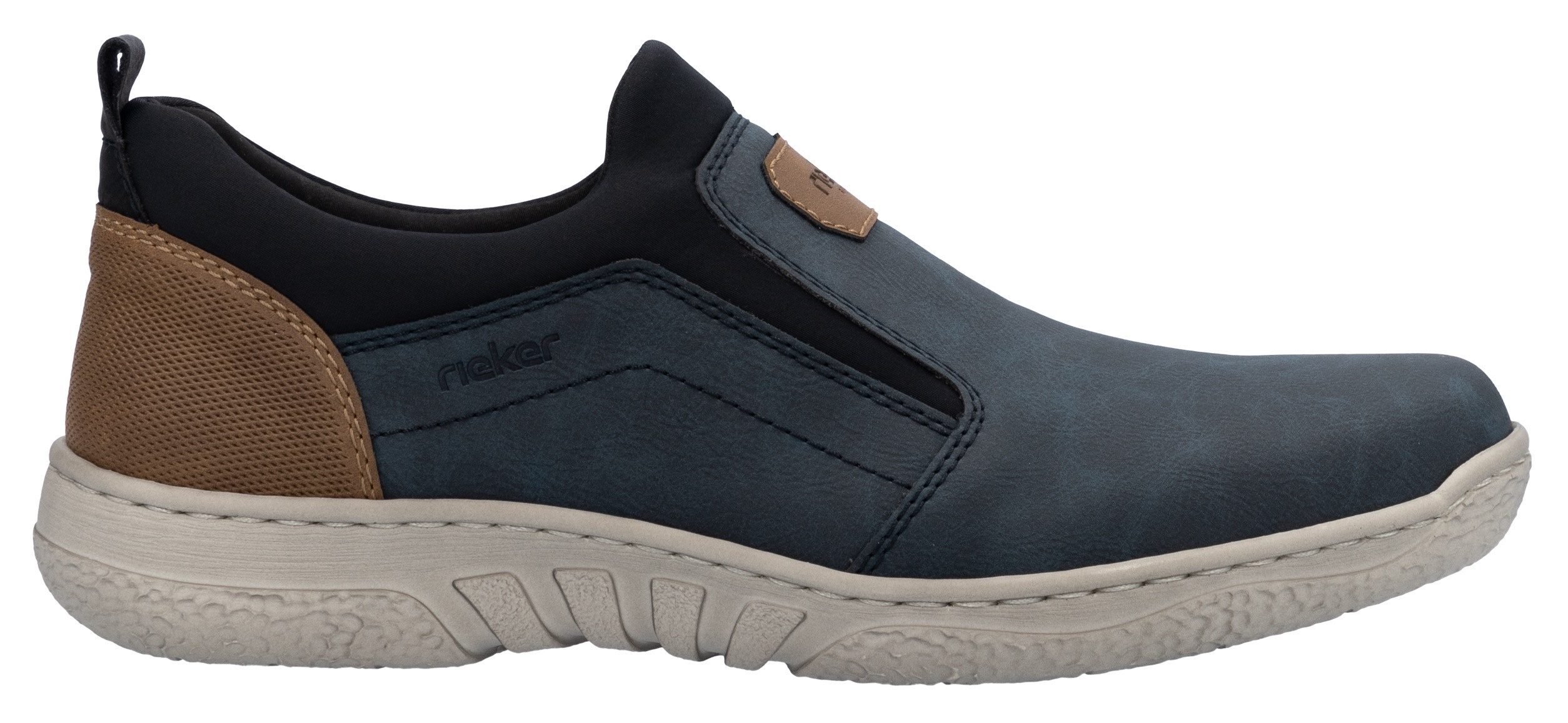 Rieker Slip-on sneakers , vrijetijdsschoen, lage schoen, sneaker met elastische band, om in te stappen
