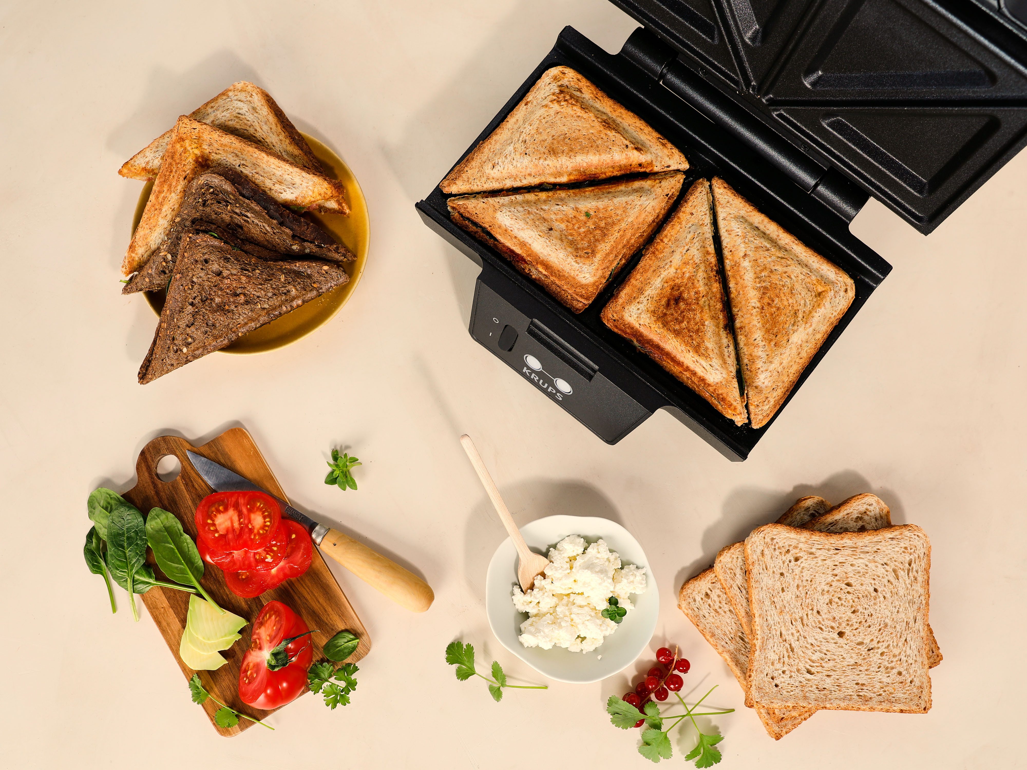 Krups Sandwichmaker FDK461 Iconic Dreiecksform