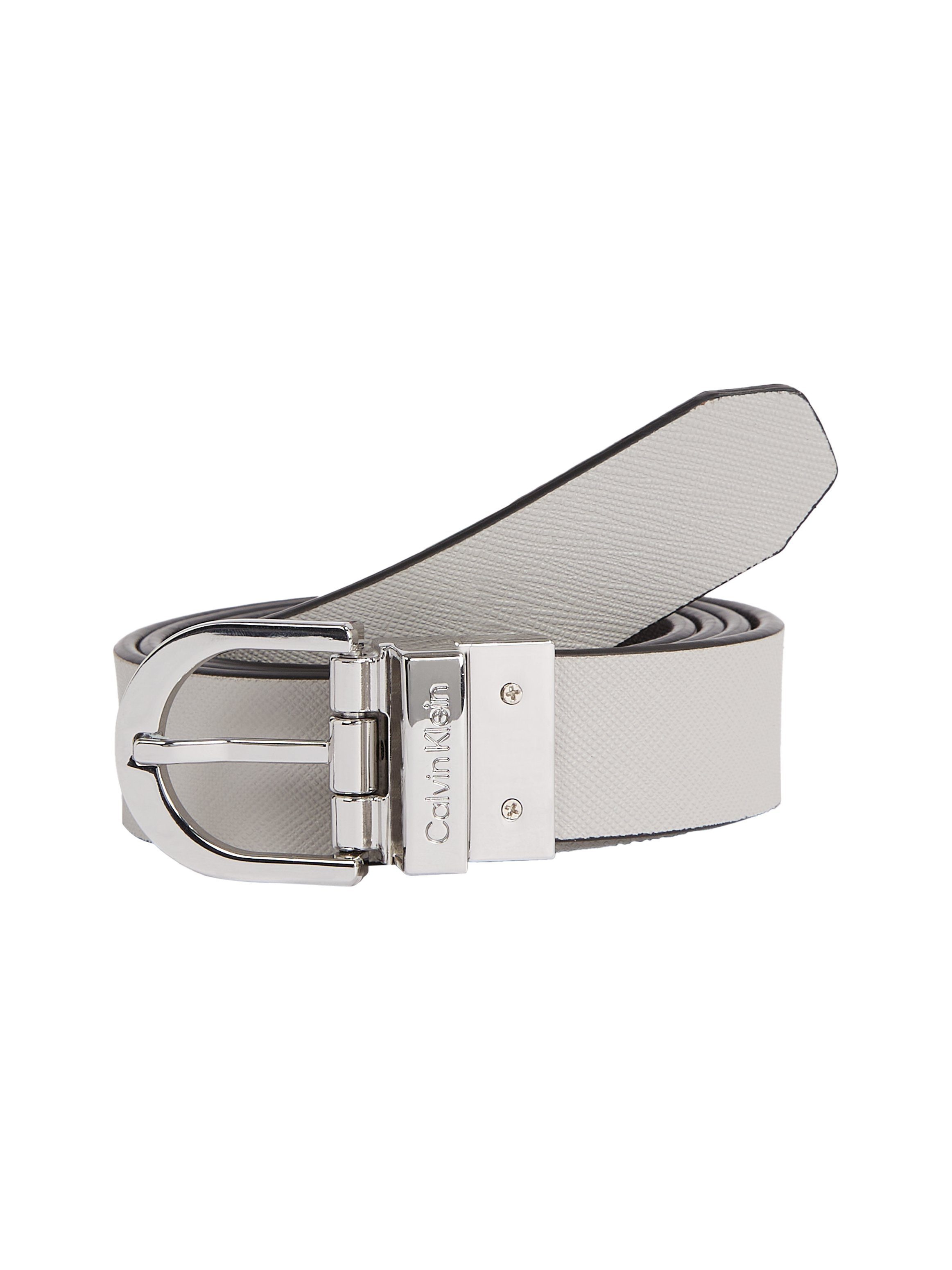 Calvin Klein Tweezijdig te dragen riem ROUND REVERSIBLE BELT SAFFIANO dames riemen maat 115 zwart