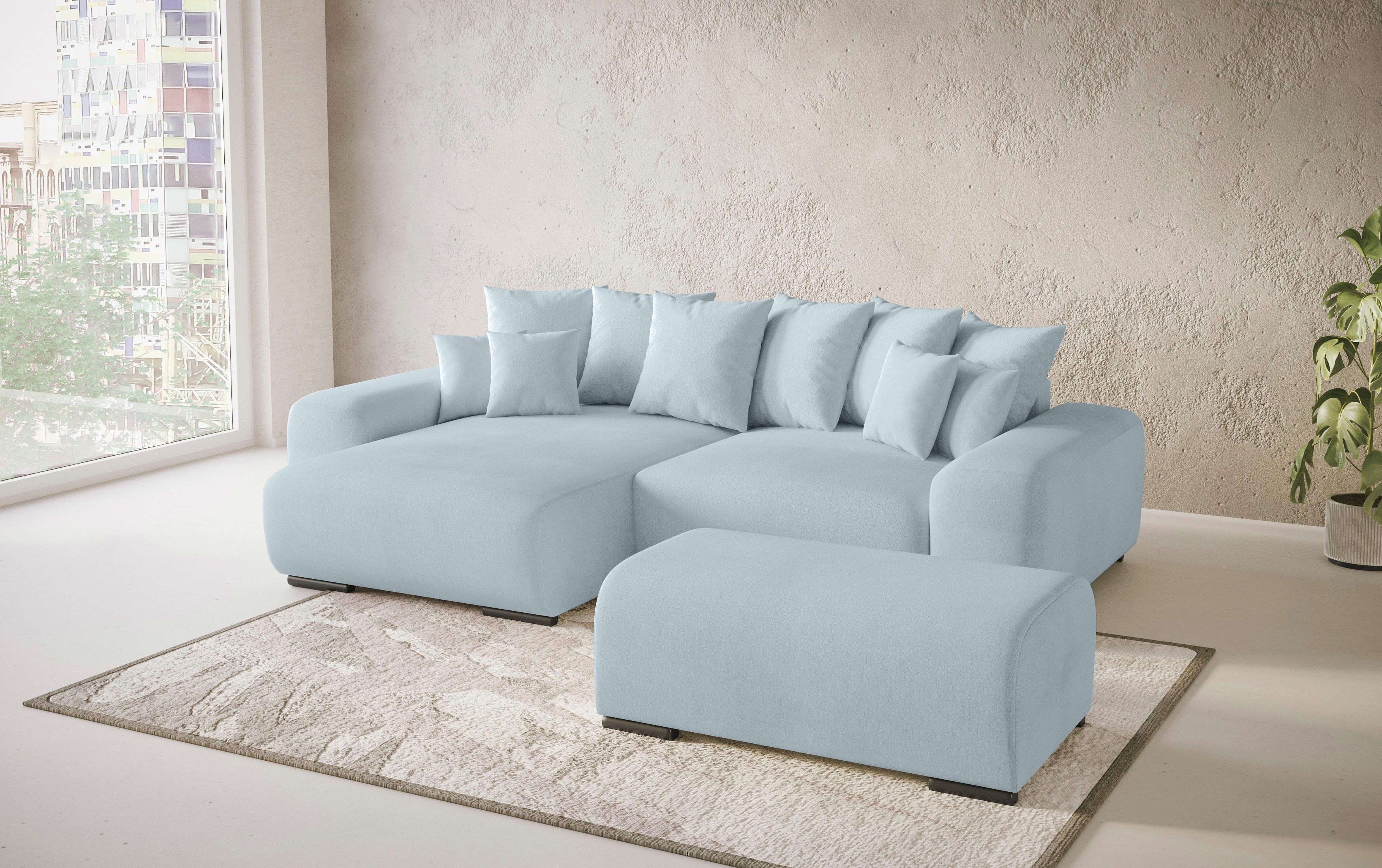 Mr. Couch Hoekbank Sundance II Doorlopende slaper met EasyBett-slaapfunctie, bedlade