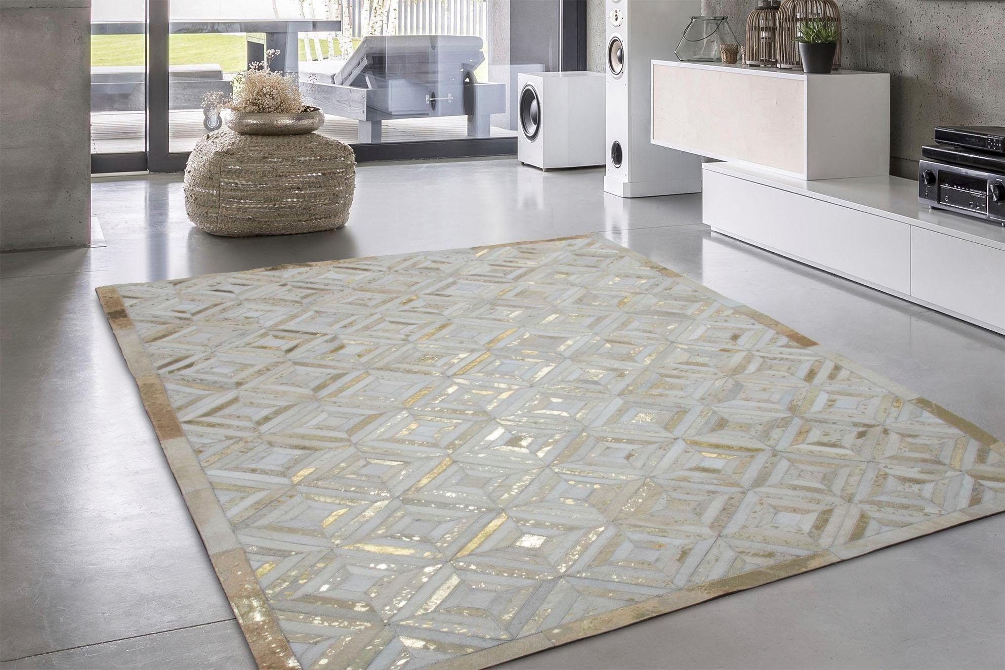 calo-deluxe Vachtvloerkleed Scarllet 410 echte runderhuid, woonkamer