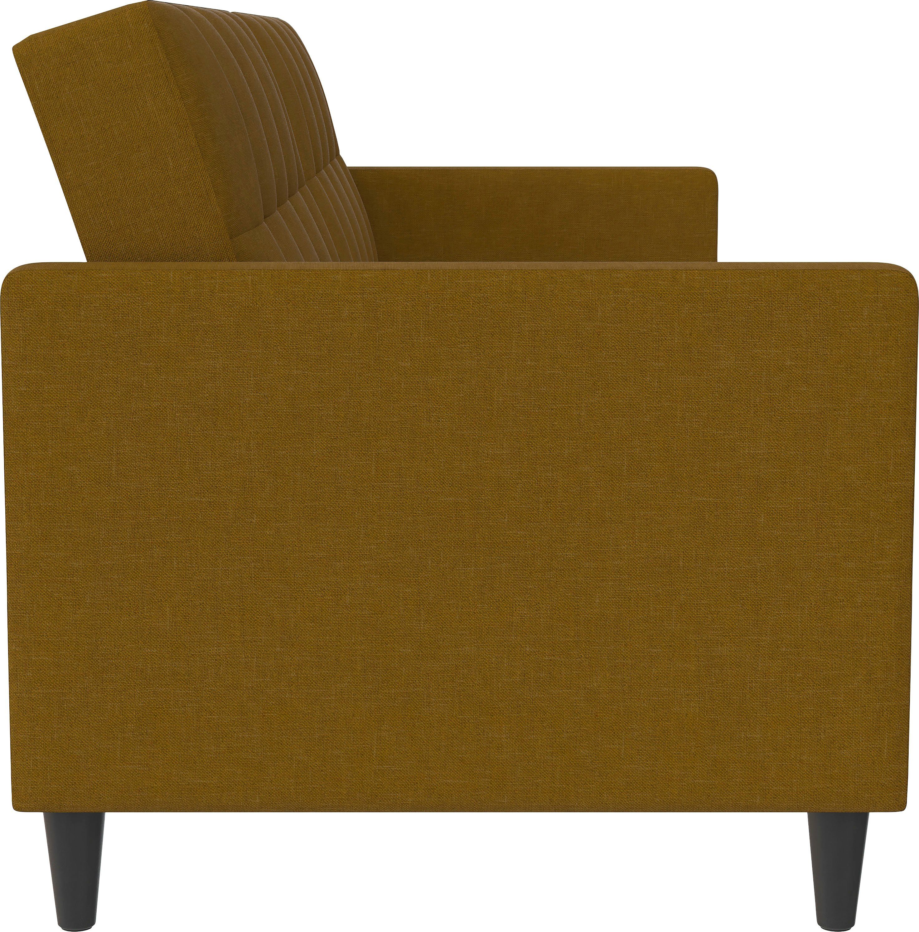 Dorel Home 3-zitsbank Hartford II Slaapfunctie, rugleuning 2-delig, 3-voudig verstelbaar, zithoogte 43 cm