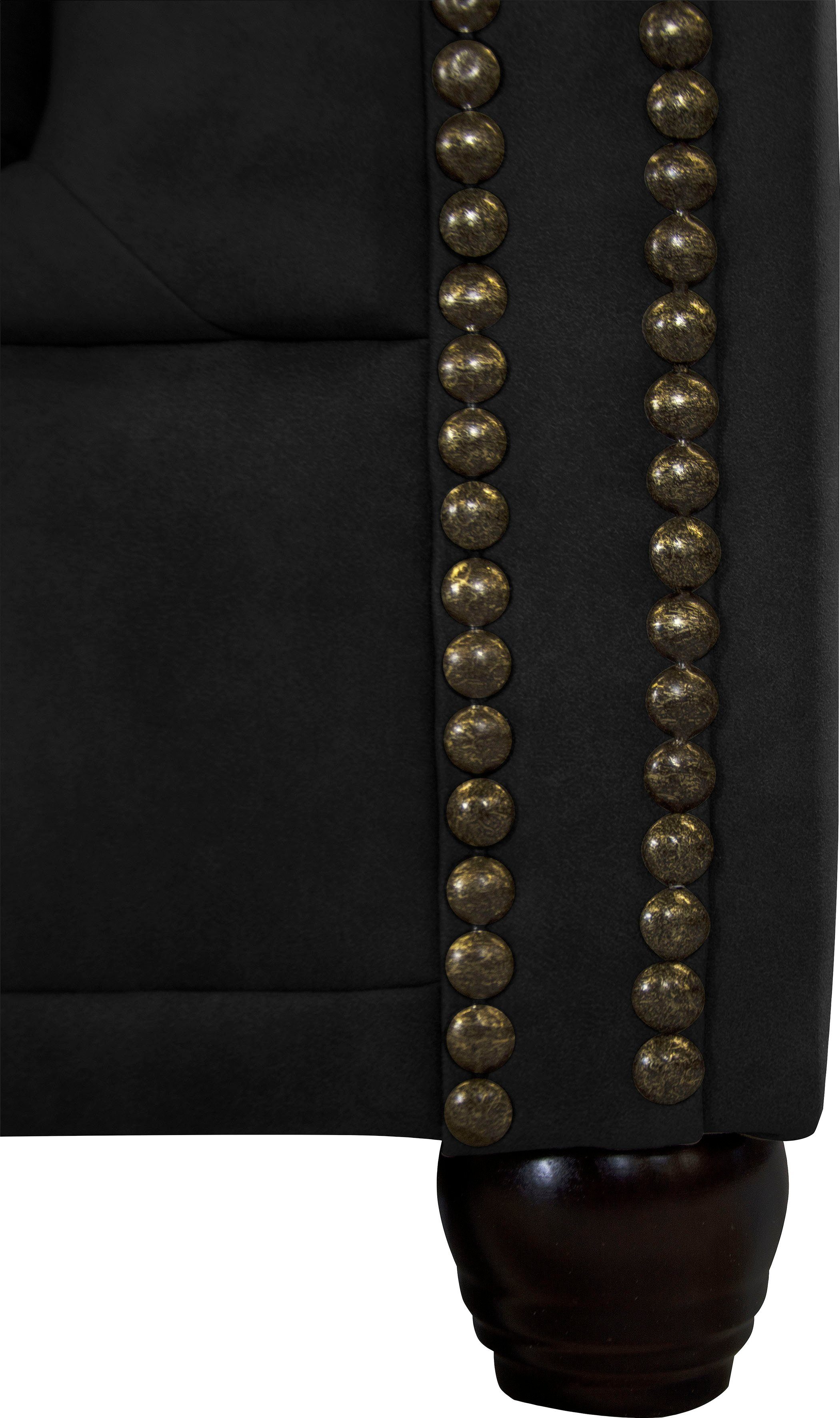 Home affaire Chesterfield-bank Rysum Chesterfield look, in 2 verschillende stoffen, 2 versies snel leverbaar