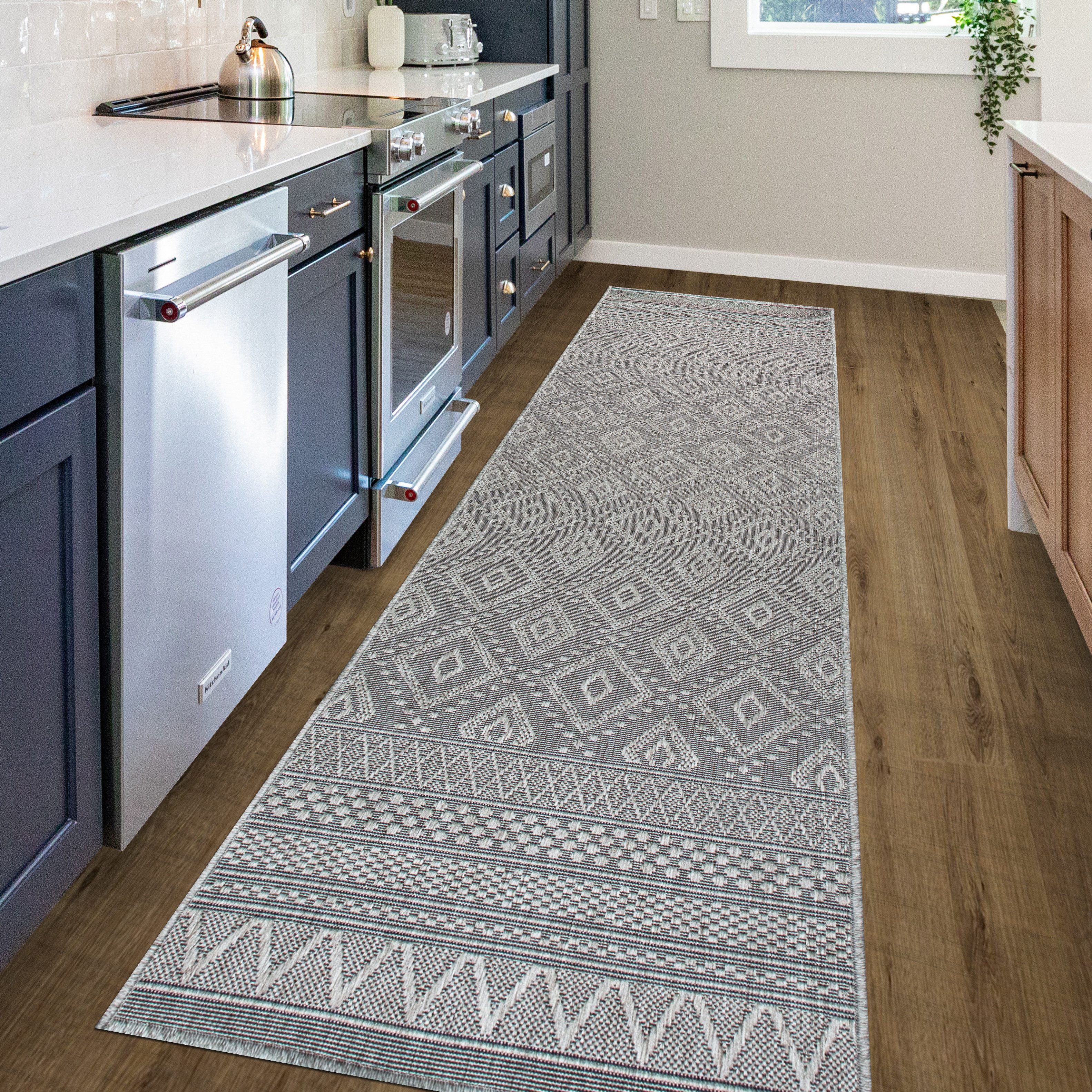 my home Vloerkleed Toronto is ook als loper verkrijgbaar Geschikt voor binnen en buiten, sisal-look, weerbestendig & uv-bestendig, boho moderne
