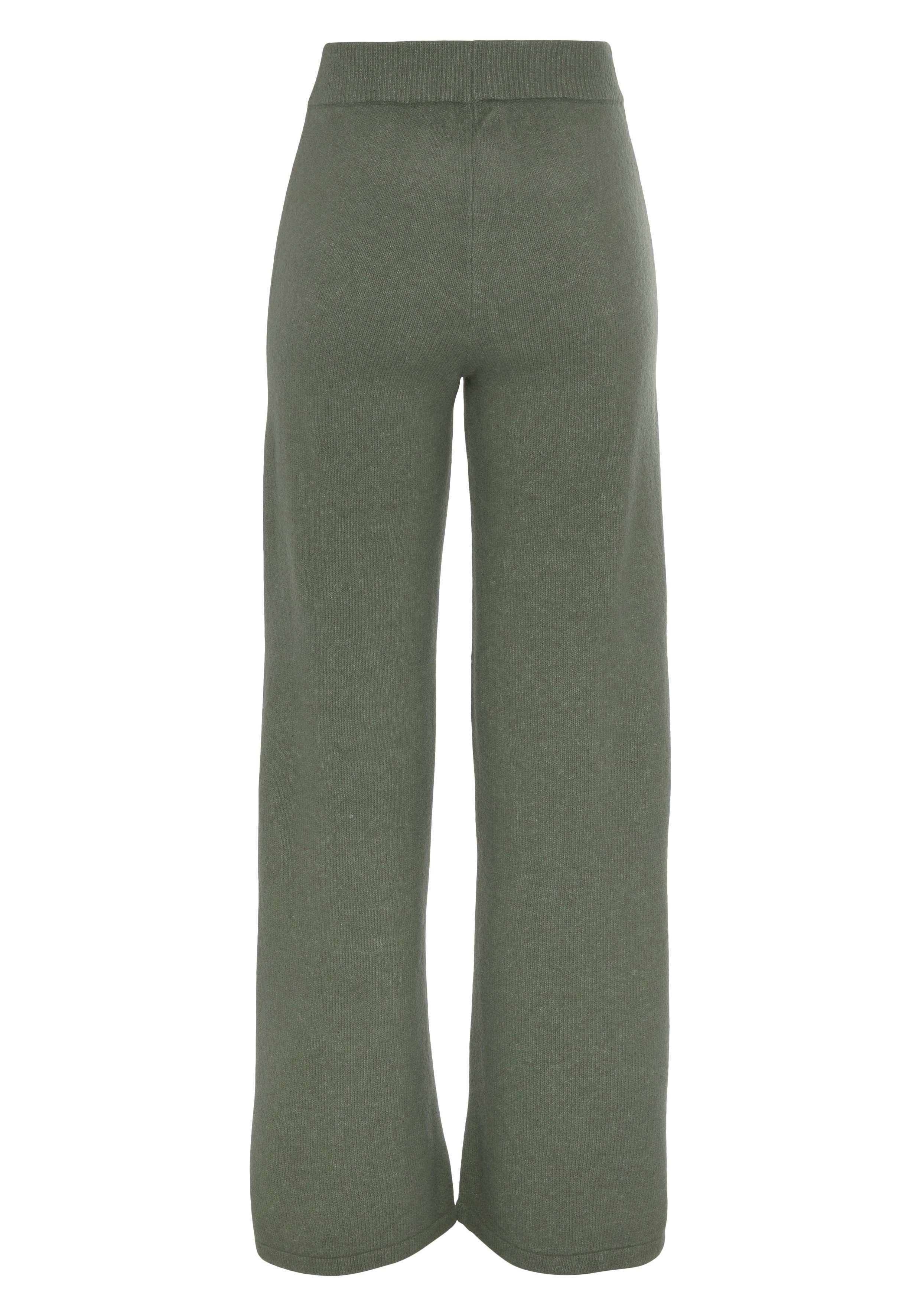 Lascana Tricotbroek -Loungebroek met ribboorden loungewear