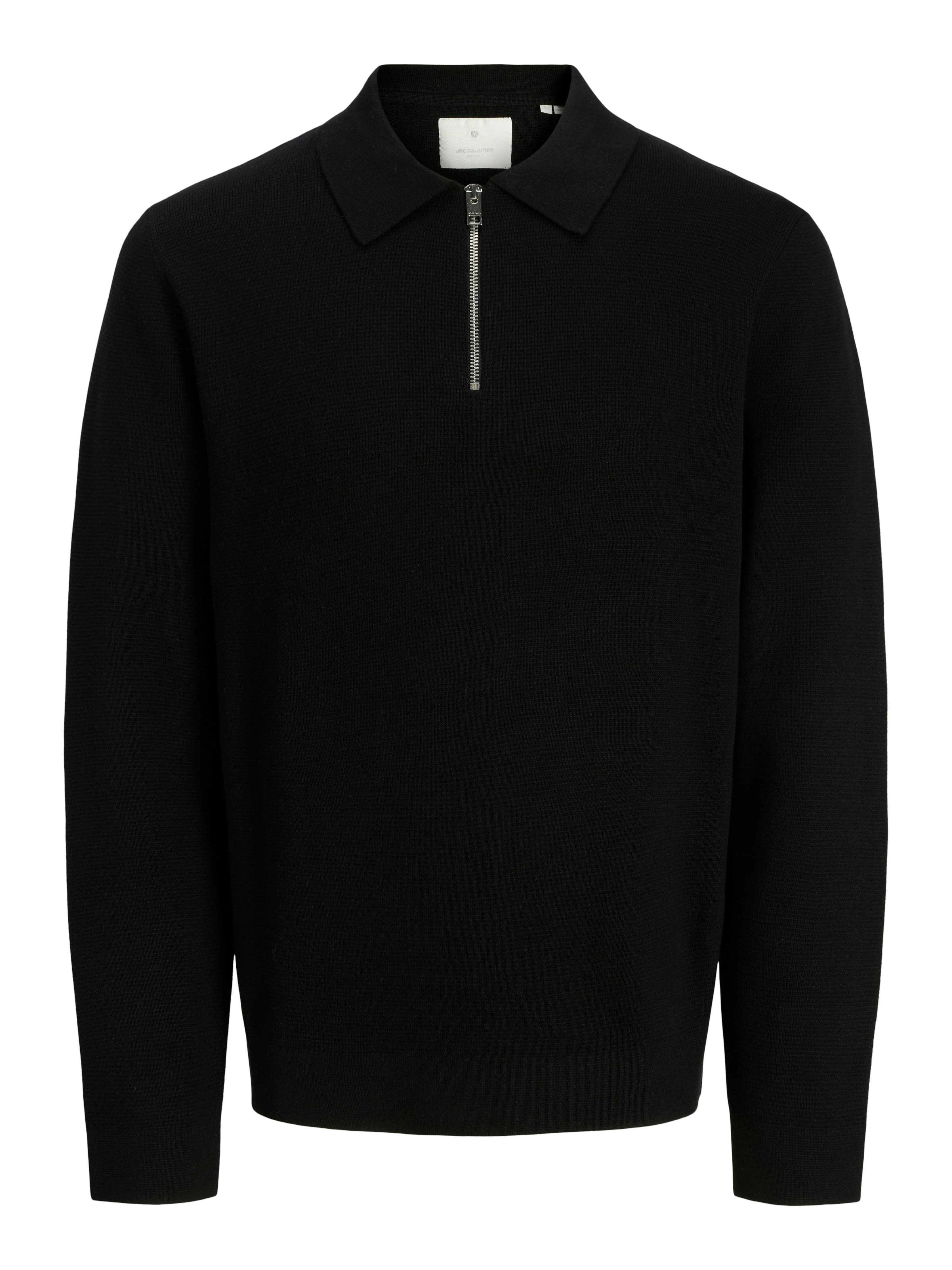 Jack & Jones Trui met polokraag JPRBLAMILANO STITCH KNIT ZIP POLO SN