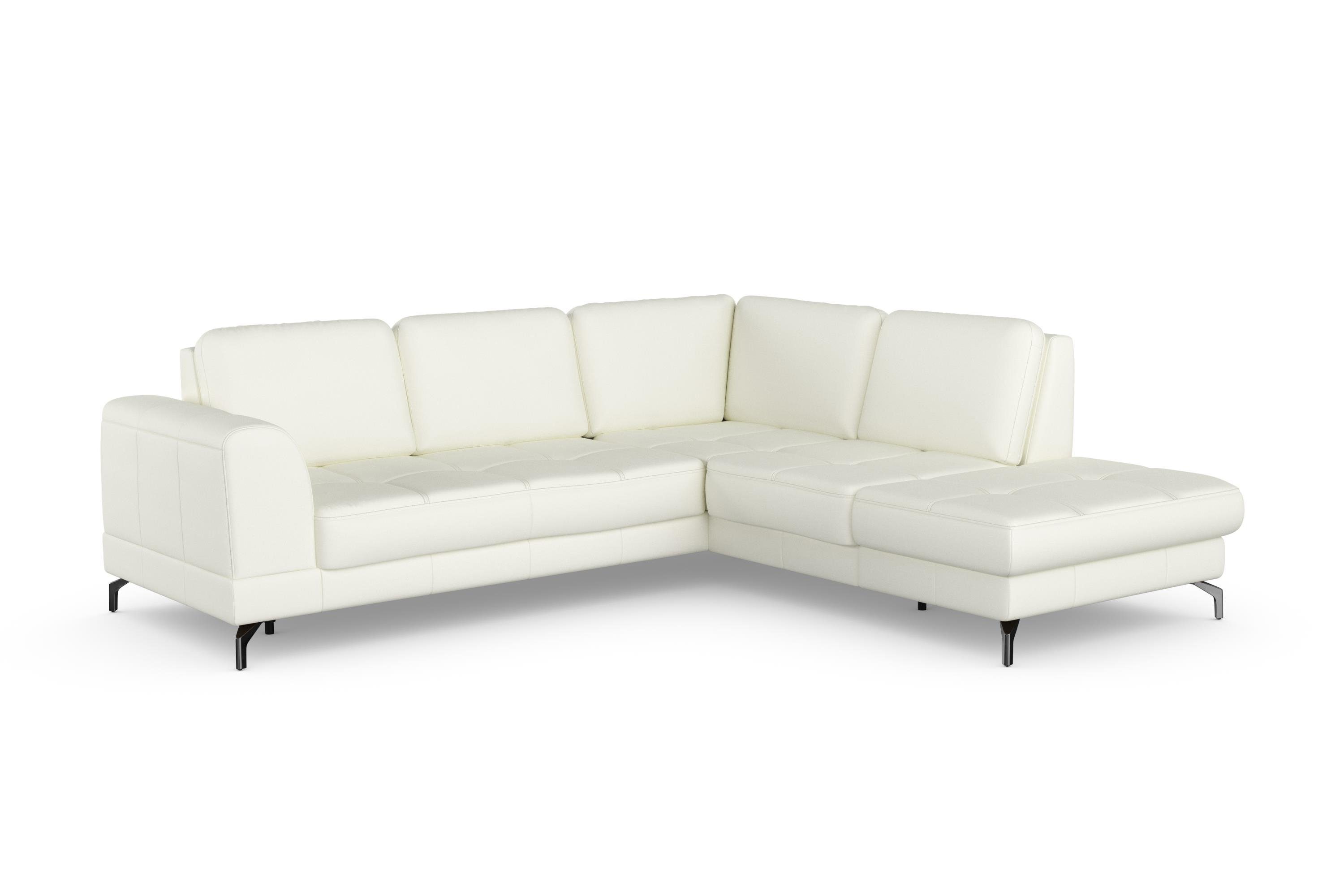 sit&more Hoekbank Bendigo L-vorm inclusief zitdiepteverstelling, bodemvrijheid 12 cm, in 2 pootkleuren