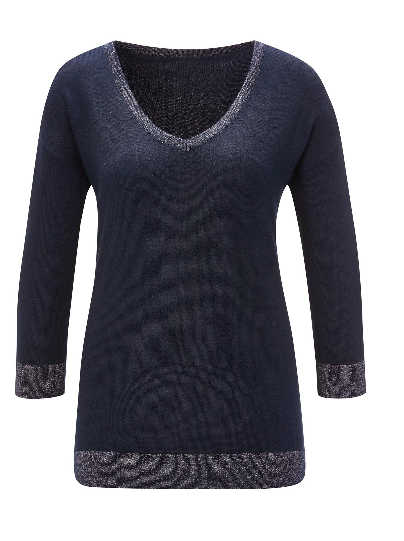 Creation L Trui met V-hals Trui van viscose-zijde