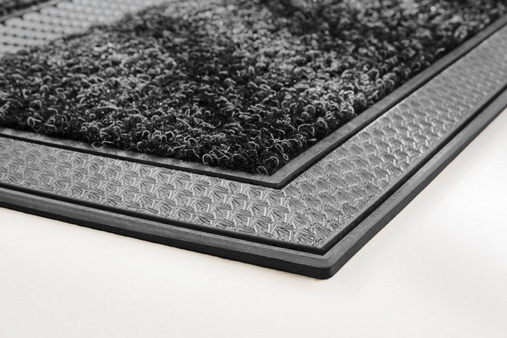 Home2Fashion Mat TopClean Vuilafvangmat, elegante aluminiumlook, robuust & slijtvast