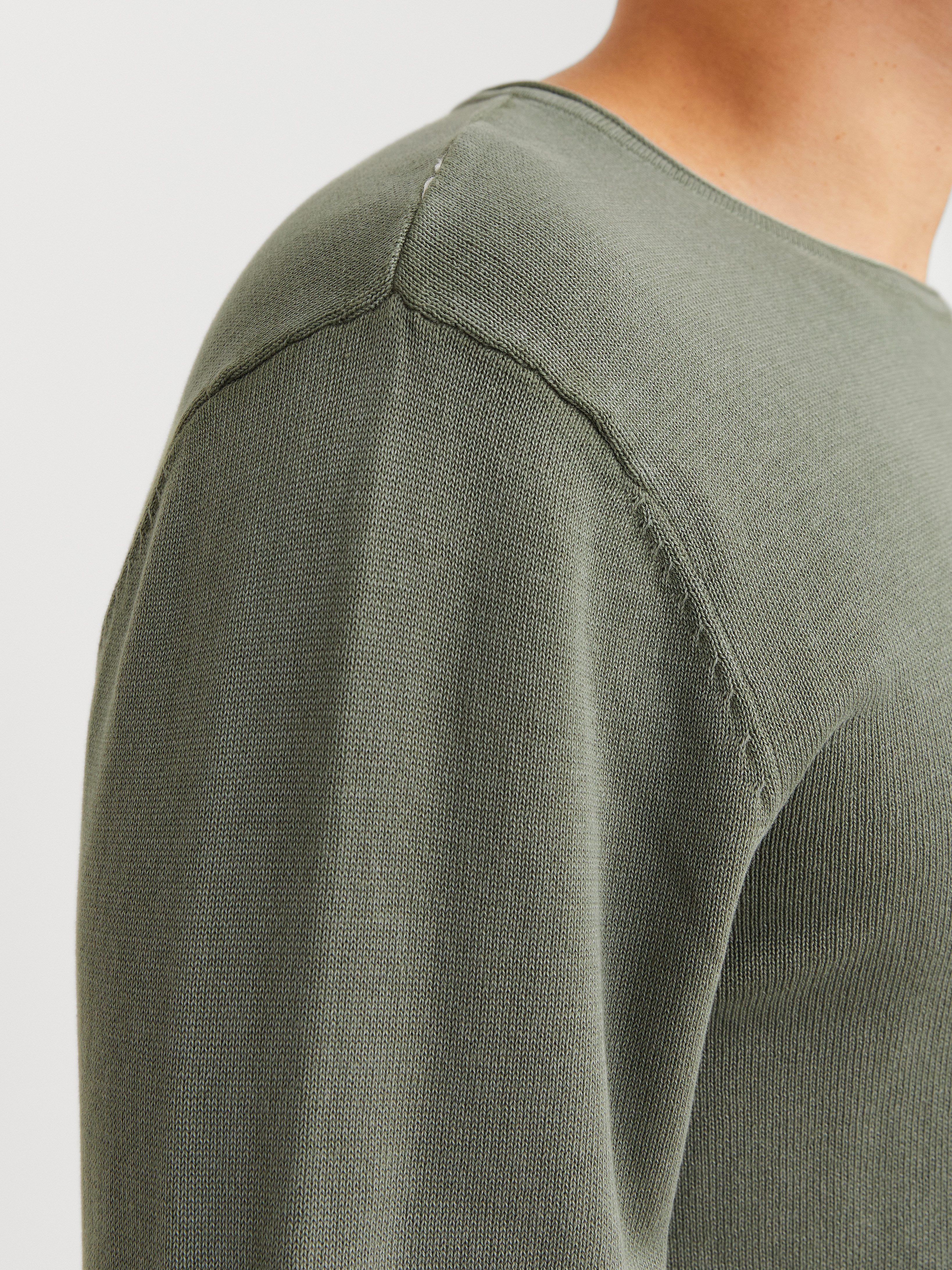 Jack & Jones Gebreide trui JJELEO KNIT CREW NECK NOOS