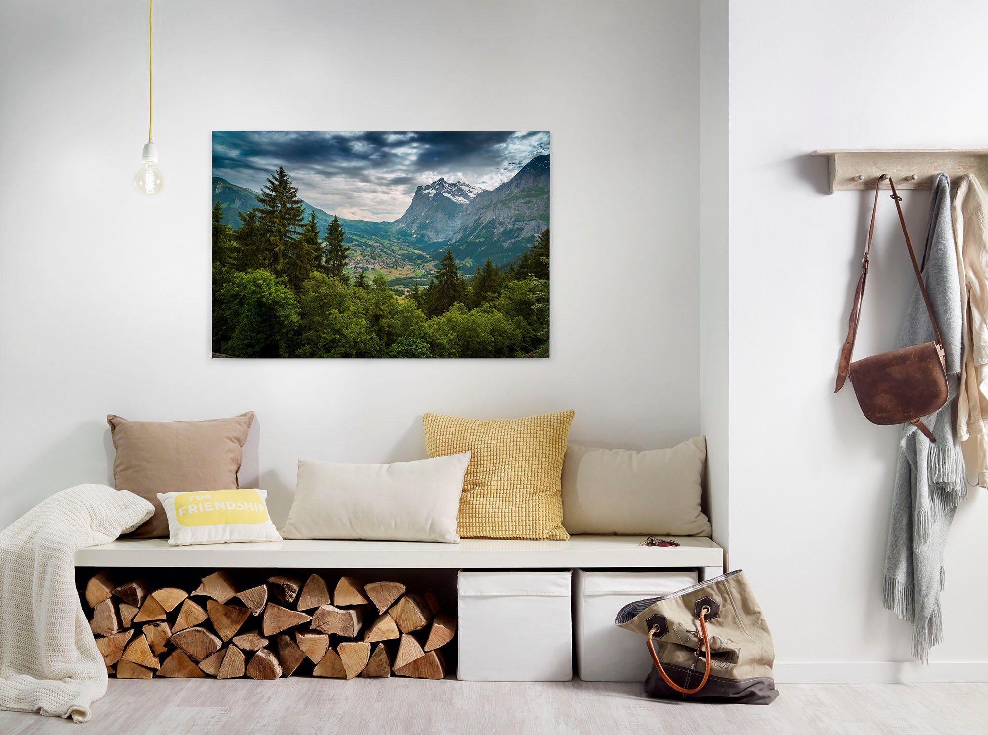 A.S. Création Artprint op linnen Mountain Views