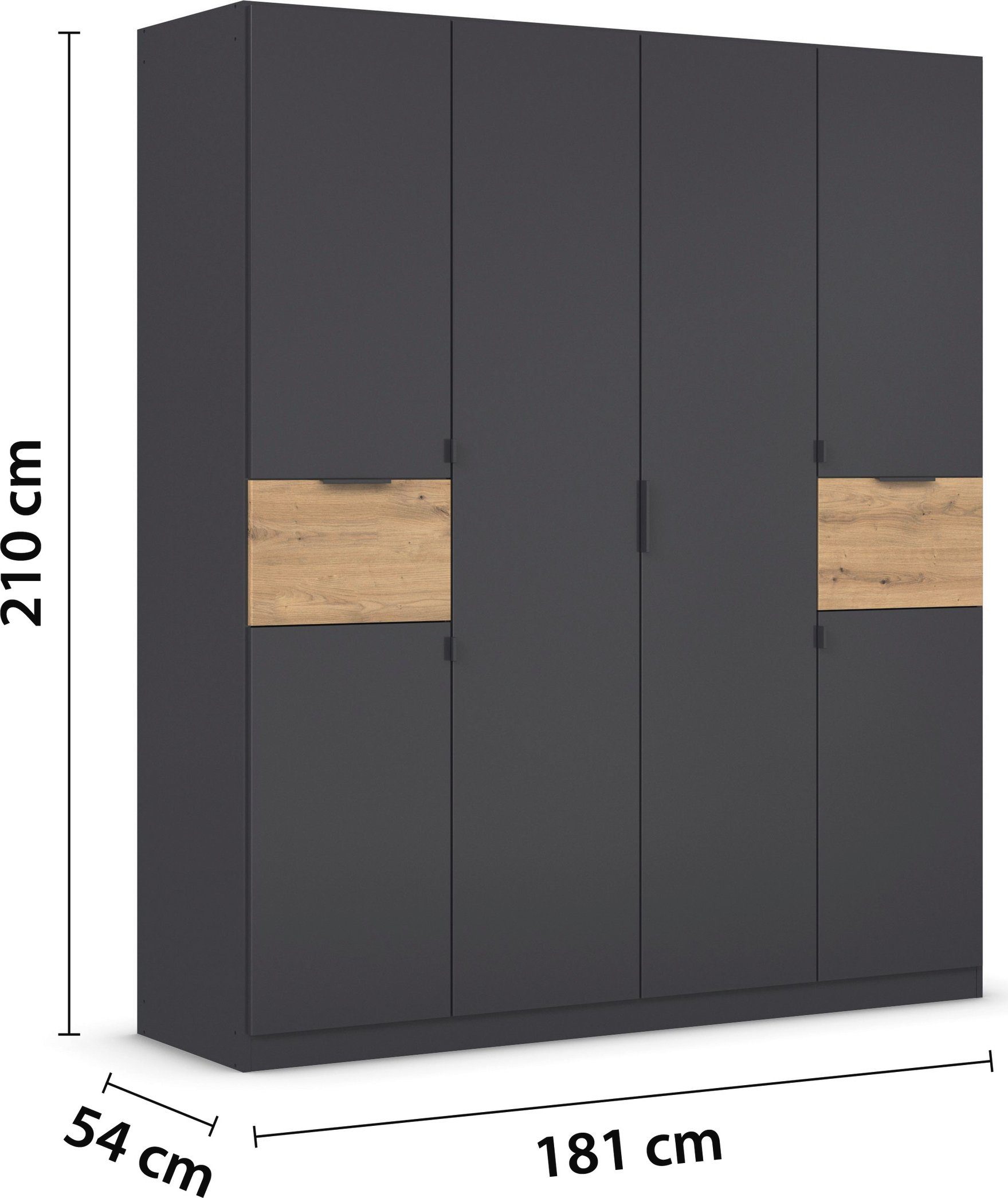 rauch Draaideurkast Kledingkast kast garderobe waskast TICAO met 2 ruime lades, veel opbergruimte made in germany
