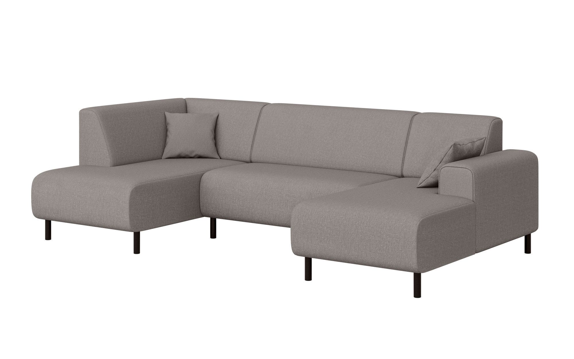 Home affaire Zithoek ARROS U-vorm met golfondersteuning, afmetingen B/D/H: 300/163/81 cm incl. sierkussens, met recamiere links/rechts bestelbaar, ook in cord