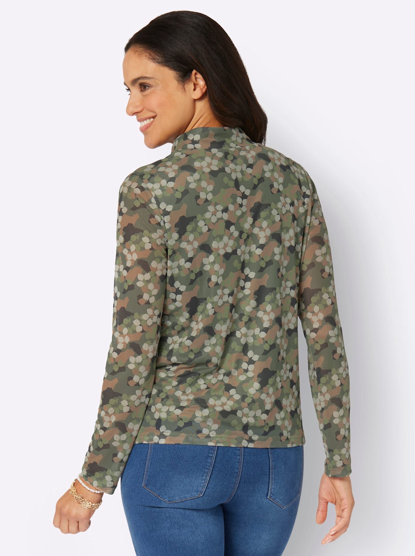 Classic Inspirationen Shirt met lange mouwen Shirt met opstaand kraagje (1-delig)